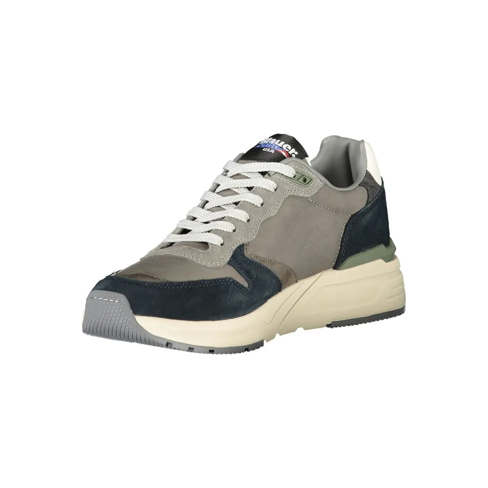 Blauer Gray Leather Men Sneaker sold by Siebentaschen product image thumbnail 3