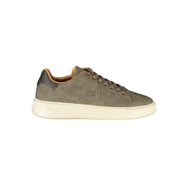Blauer Gray Polyester Men Sneaker sold by Siebentaschen