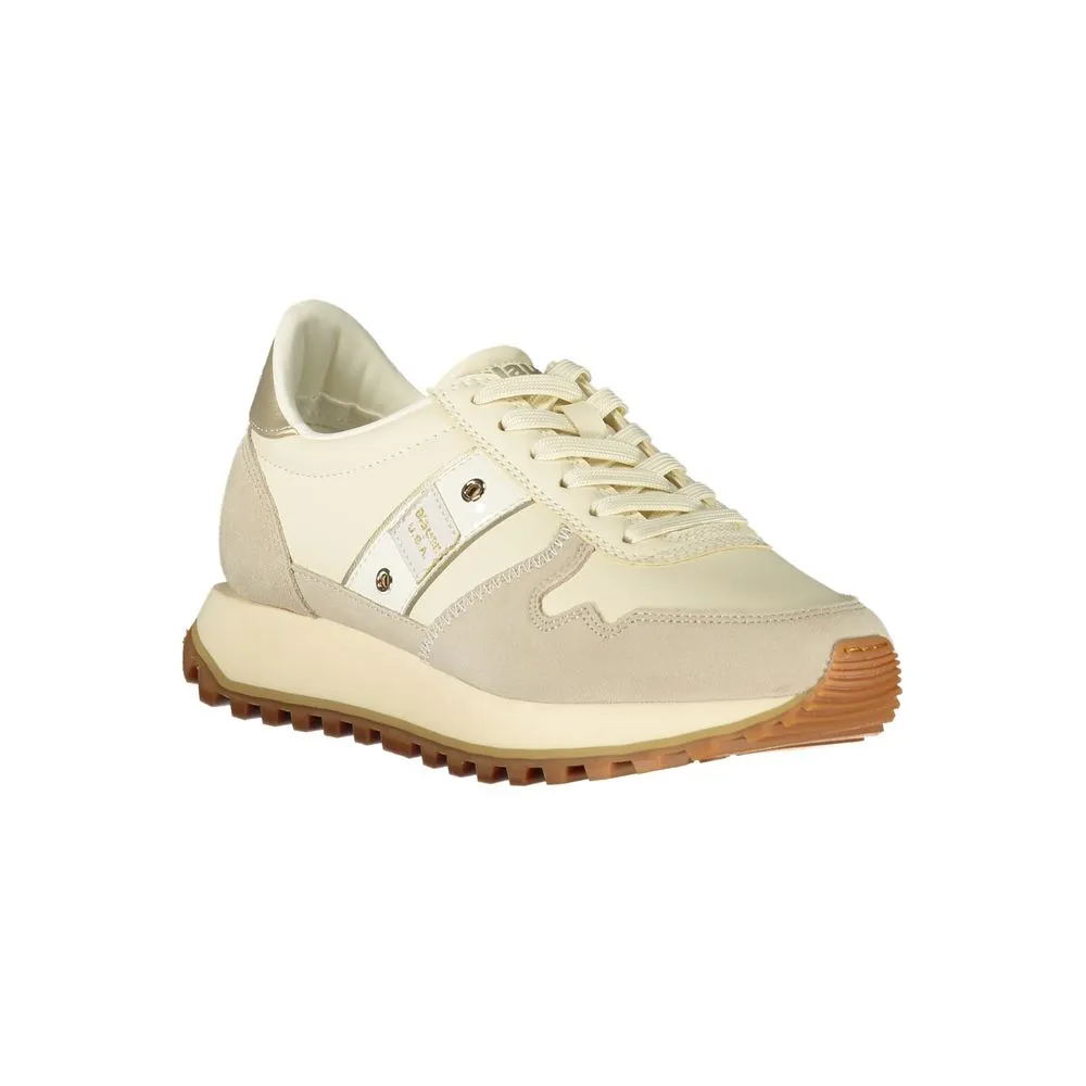 Blauer Beige Leather Women Sneaker sold by Siebentaschen product image thumbnail 2