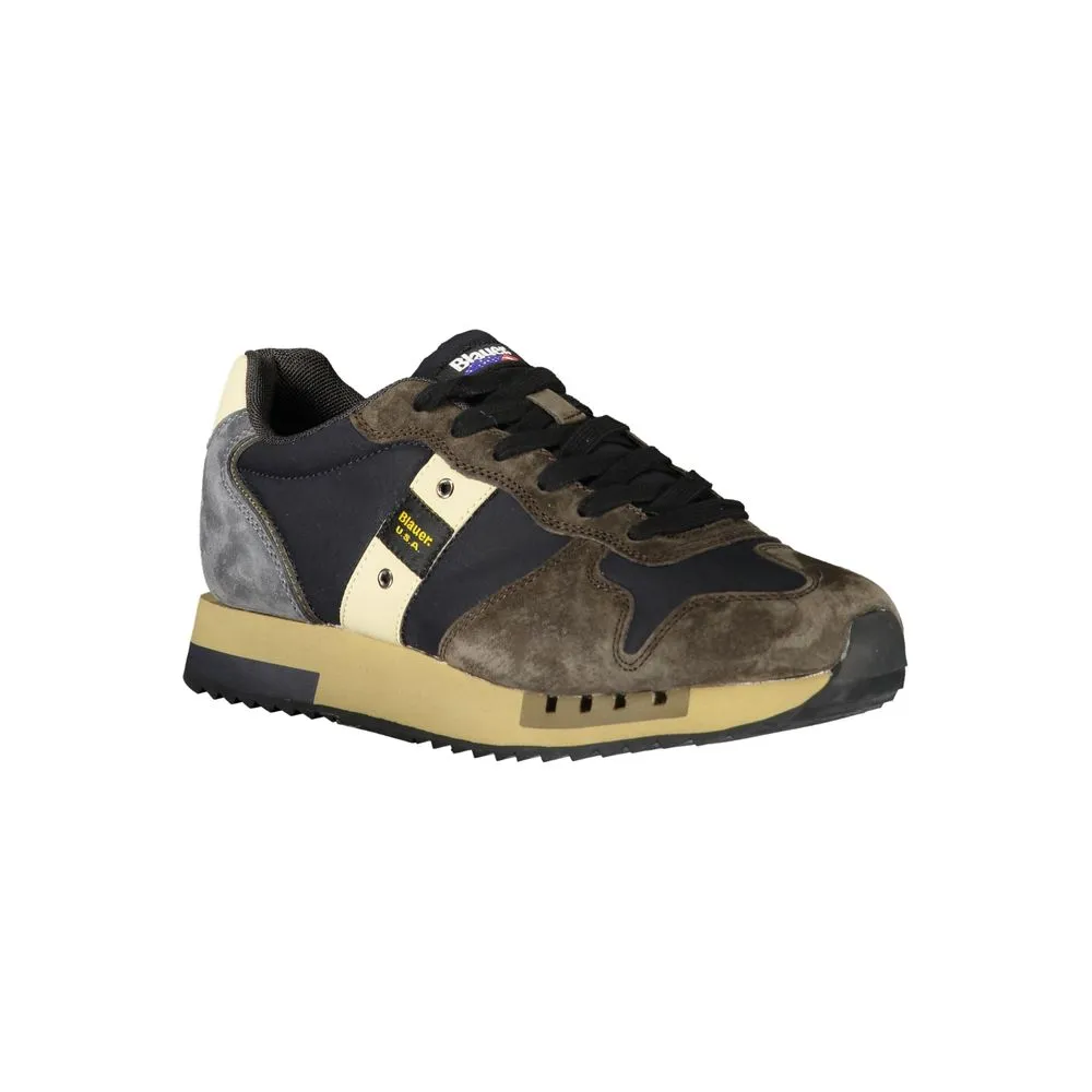 Blauer Blue Leather Men Sneaker sold by Siebentaschen product image thumbnail 2