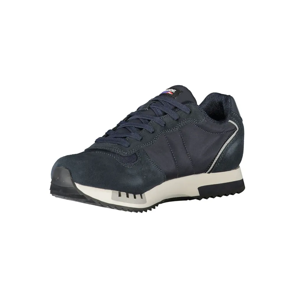 Blauer Blue Leather Men Sneaker sold by Siebentaschen product image thumbnail 3