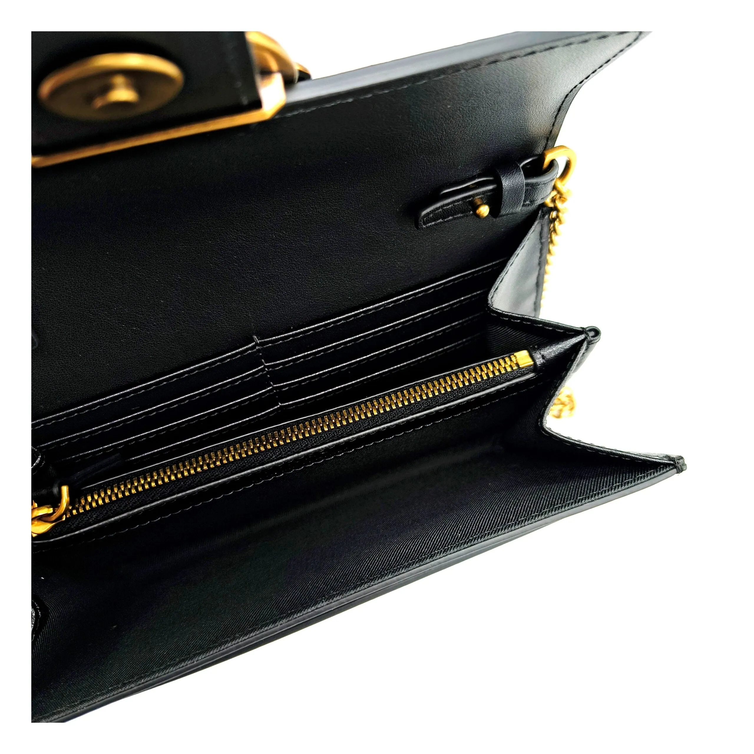 PINKO Black Leather Clutch Bag sold by Siebentaschen product image thumbnail 3