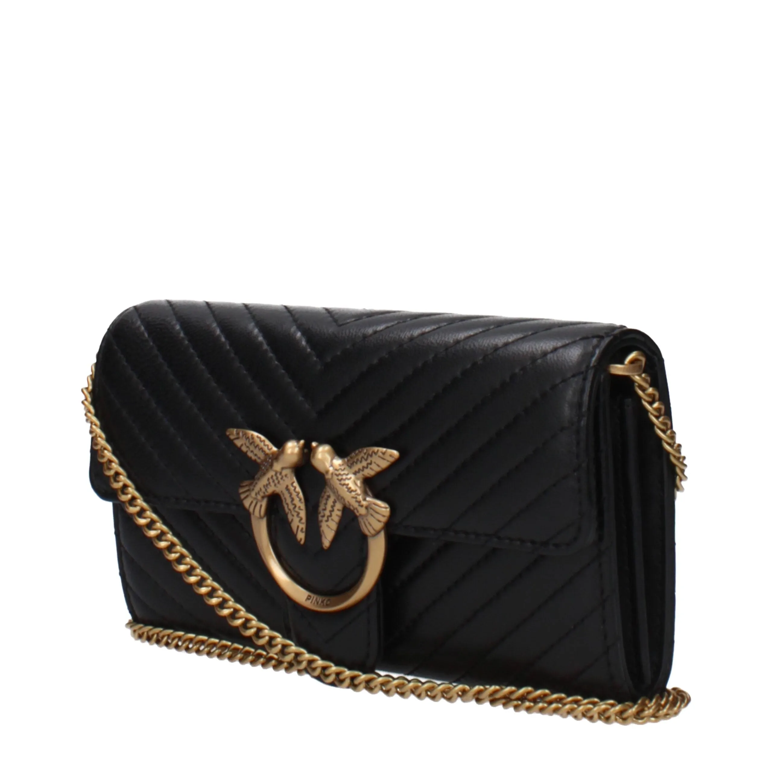 PINKO Black Leather Clutch Bag sold by Siebentaschen product image thumbnail 2