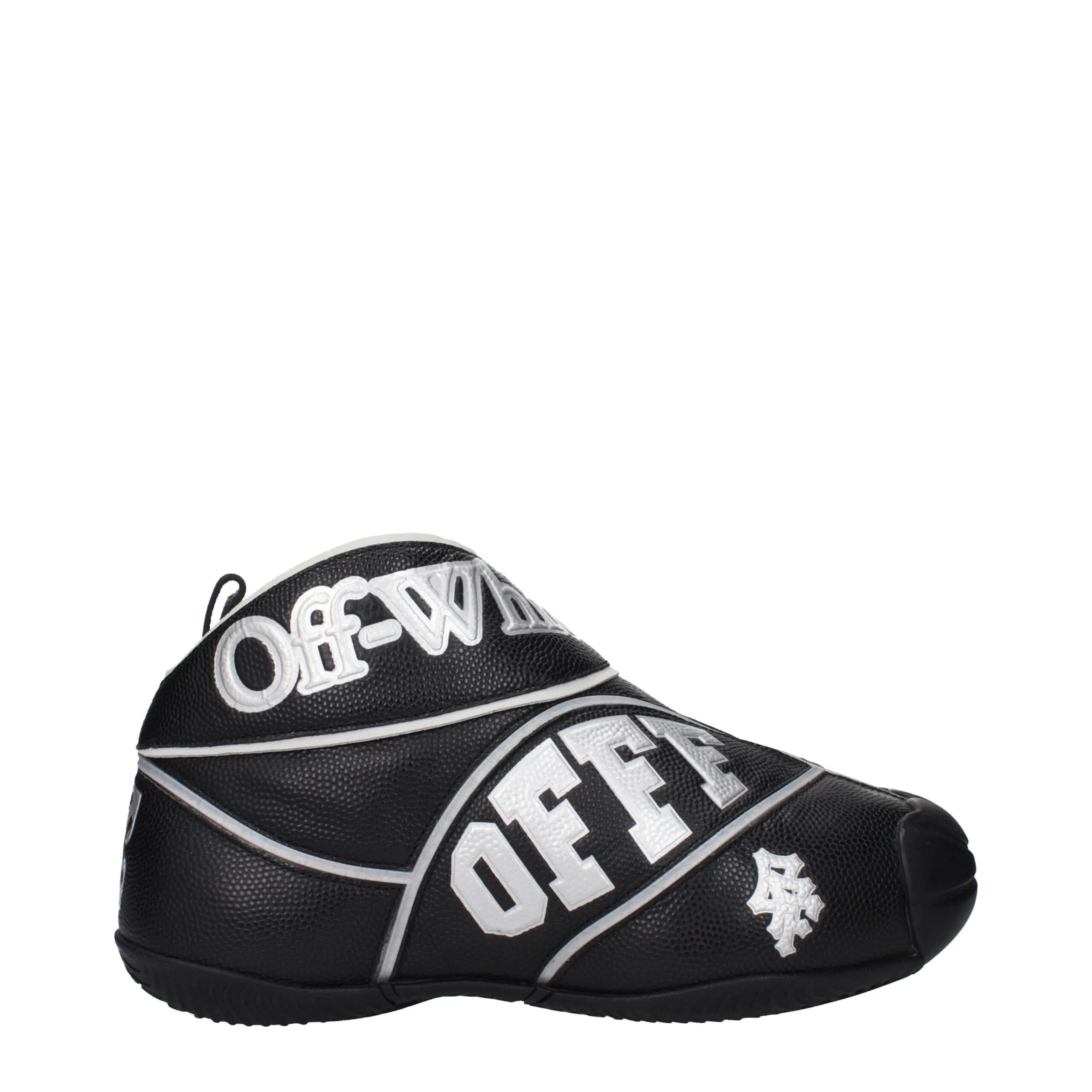 Off-White Black Leather High Top Sneakers sold by Siebentaschen