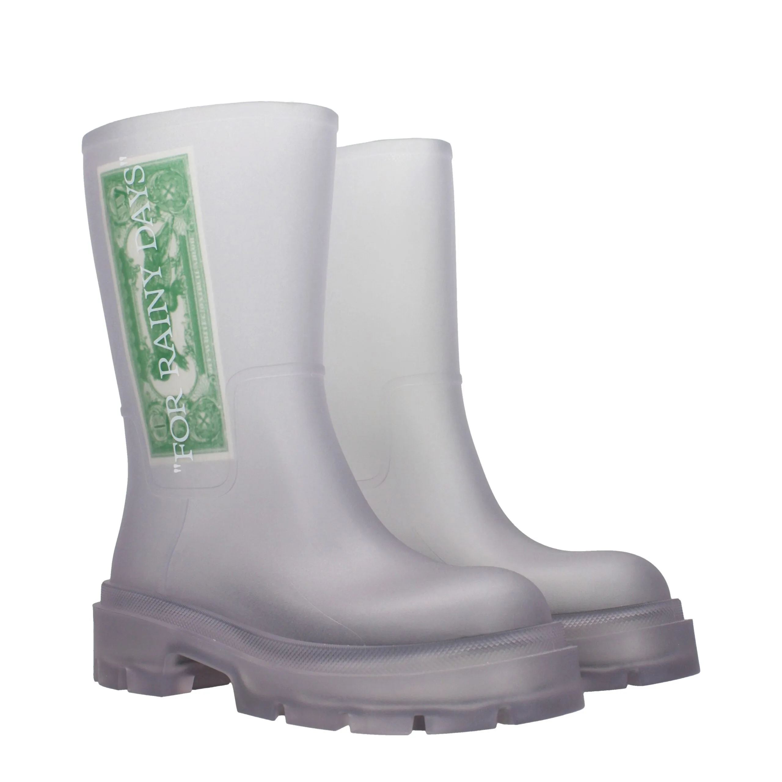 Off-White Transparent Pvc Ankle Boots sold by Siebentaschen product image thumbnail 2