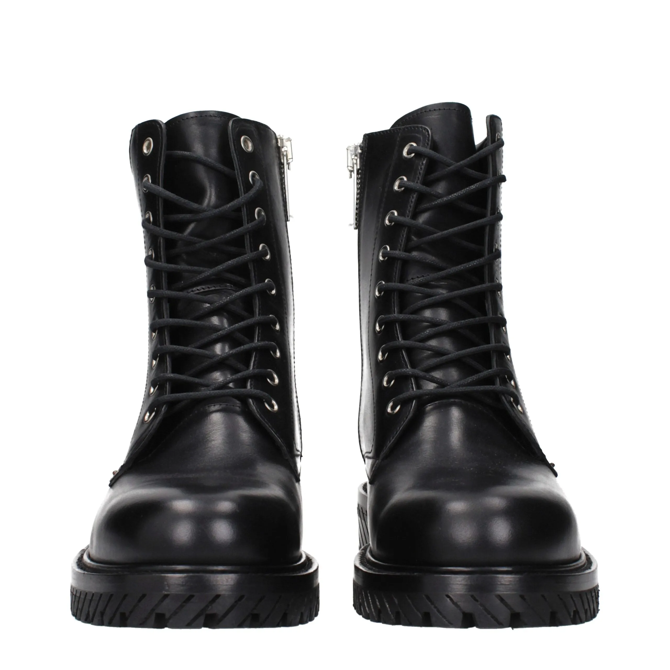 Off-White Black Leather Ankle Boots sold by Siebentaschen product image thumbnail 3