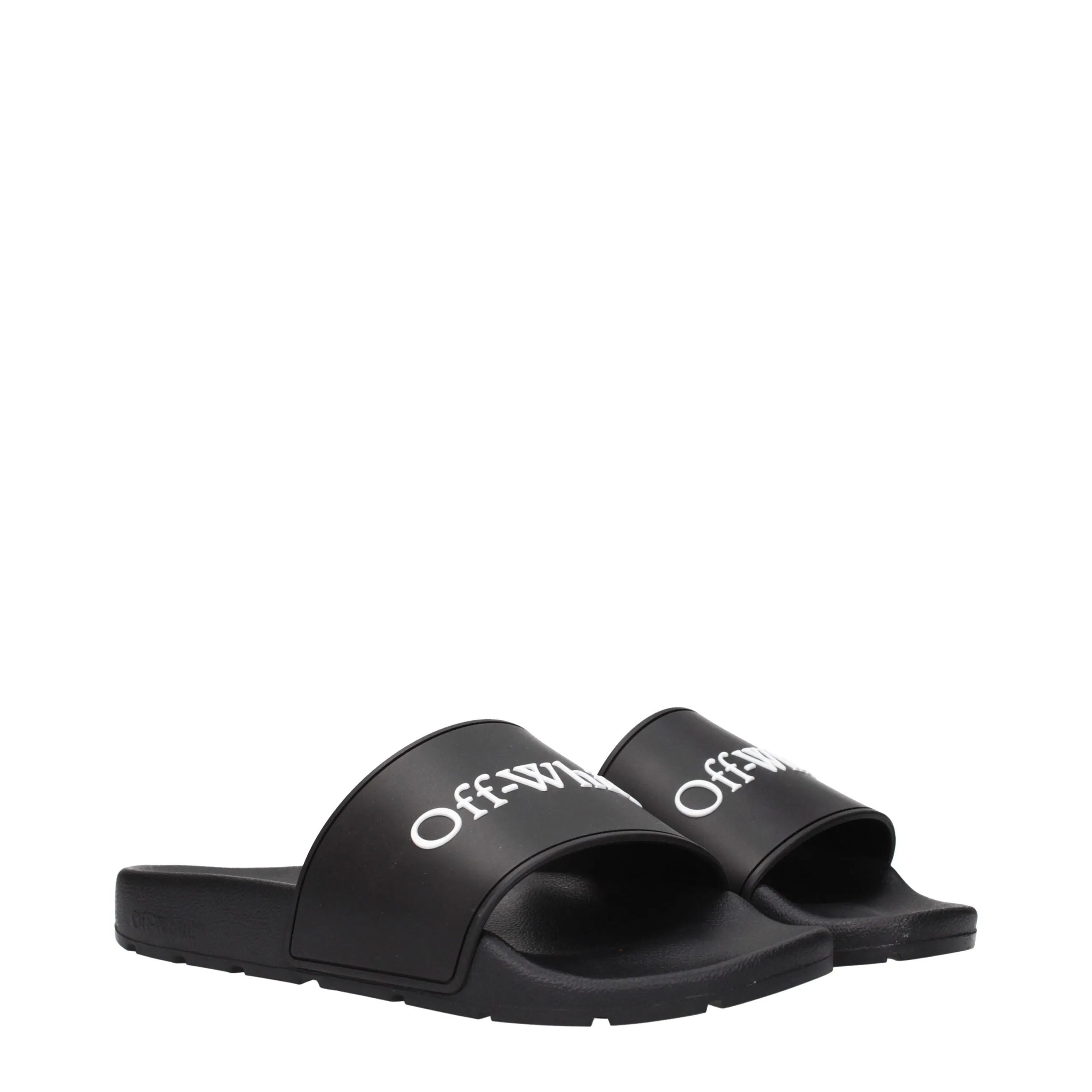Off-White Black Cotton Slippers sold by Siebentaschen product image thumbnail 2