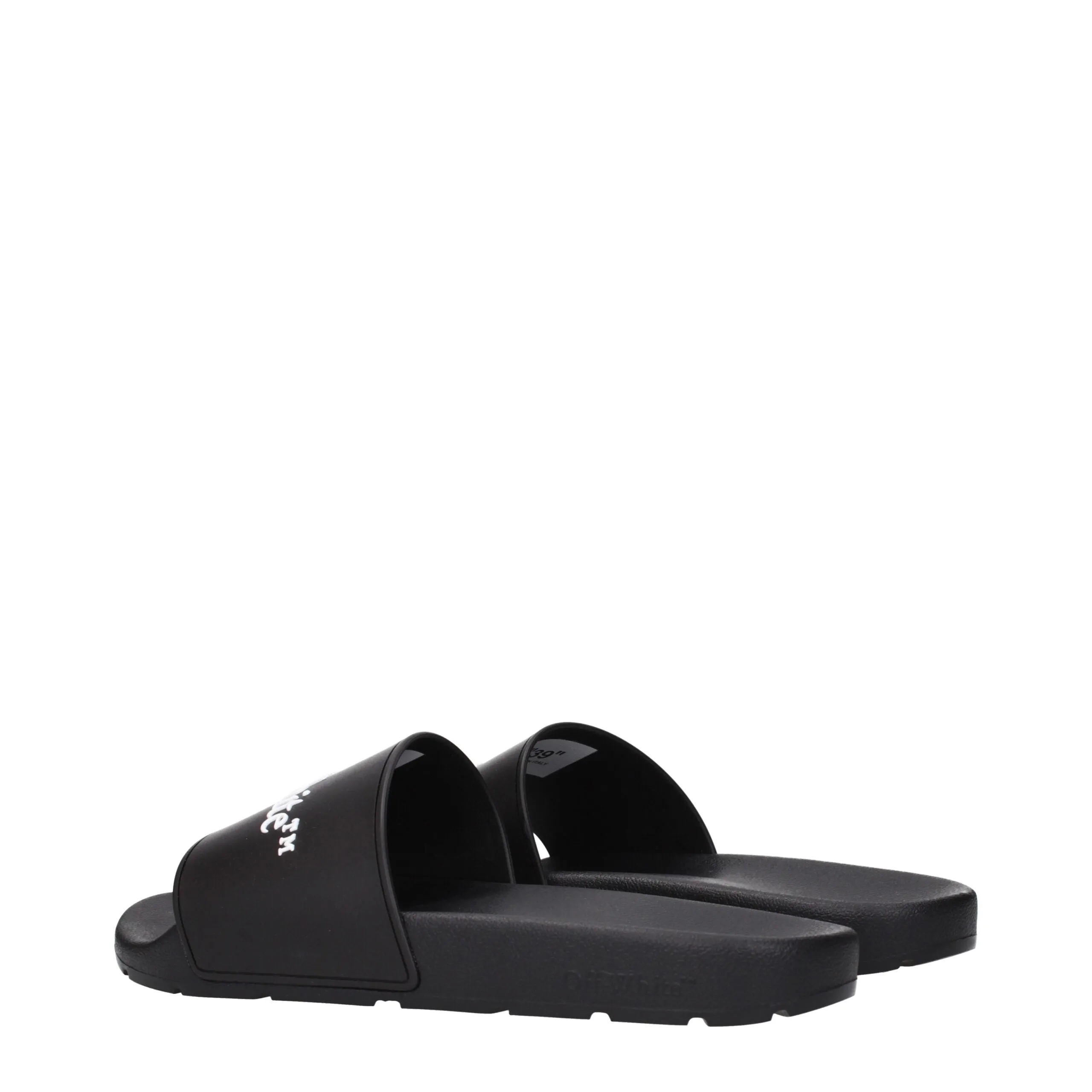 Off-White Black Cotton Slippers sold by Siebentaschen product image thumbnail 4