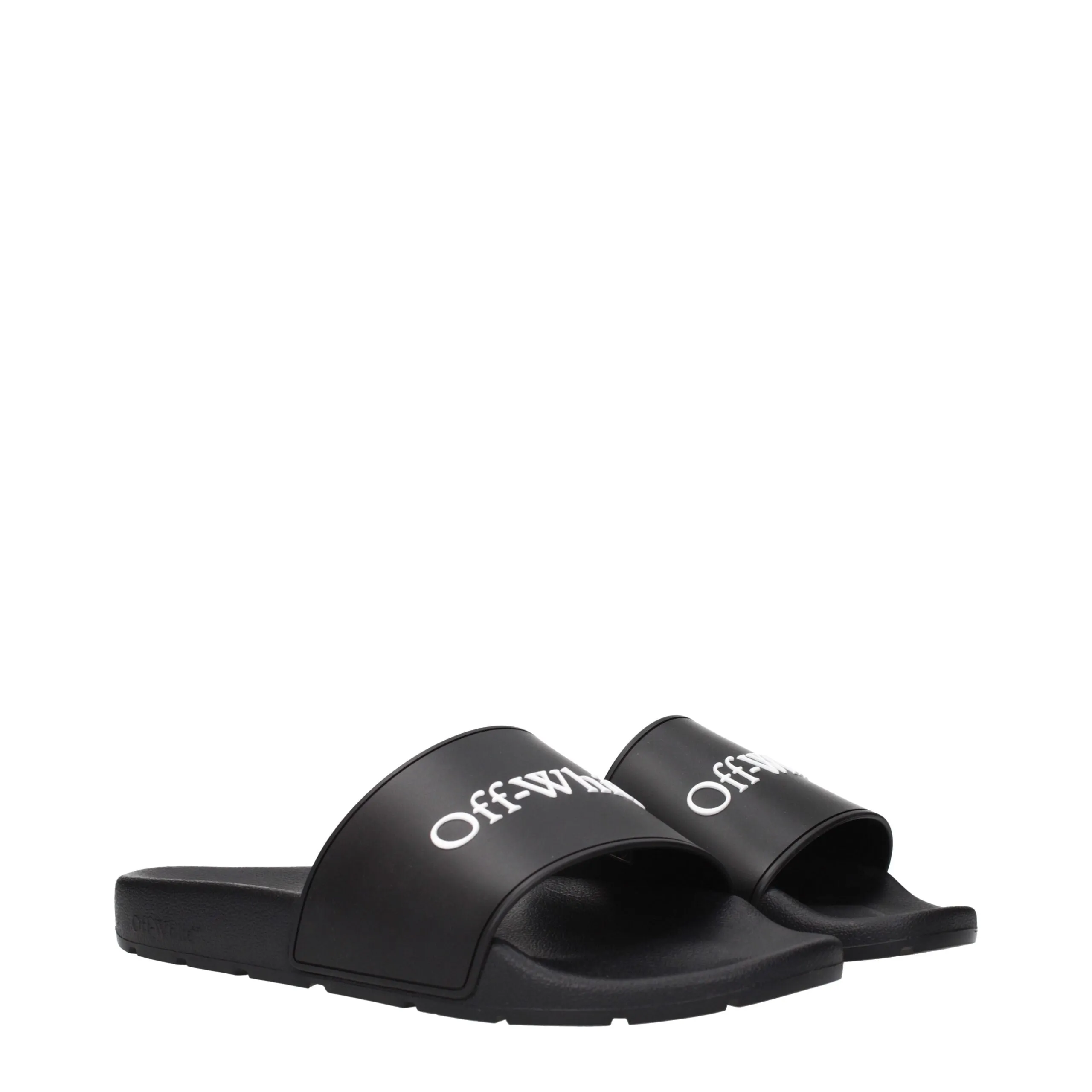 Off-White Black Cotton Slippers sold by Siebentaschen product image thumbnail 2