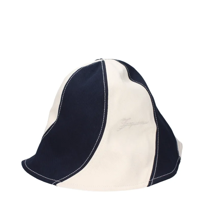 Jacquemus Blue Cotton Bucket Hat sold by Siebentaschen