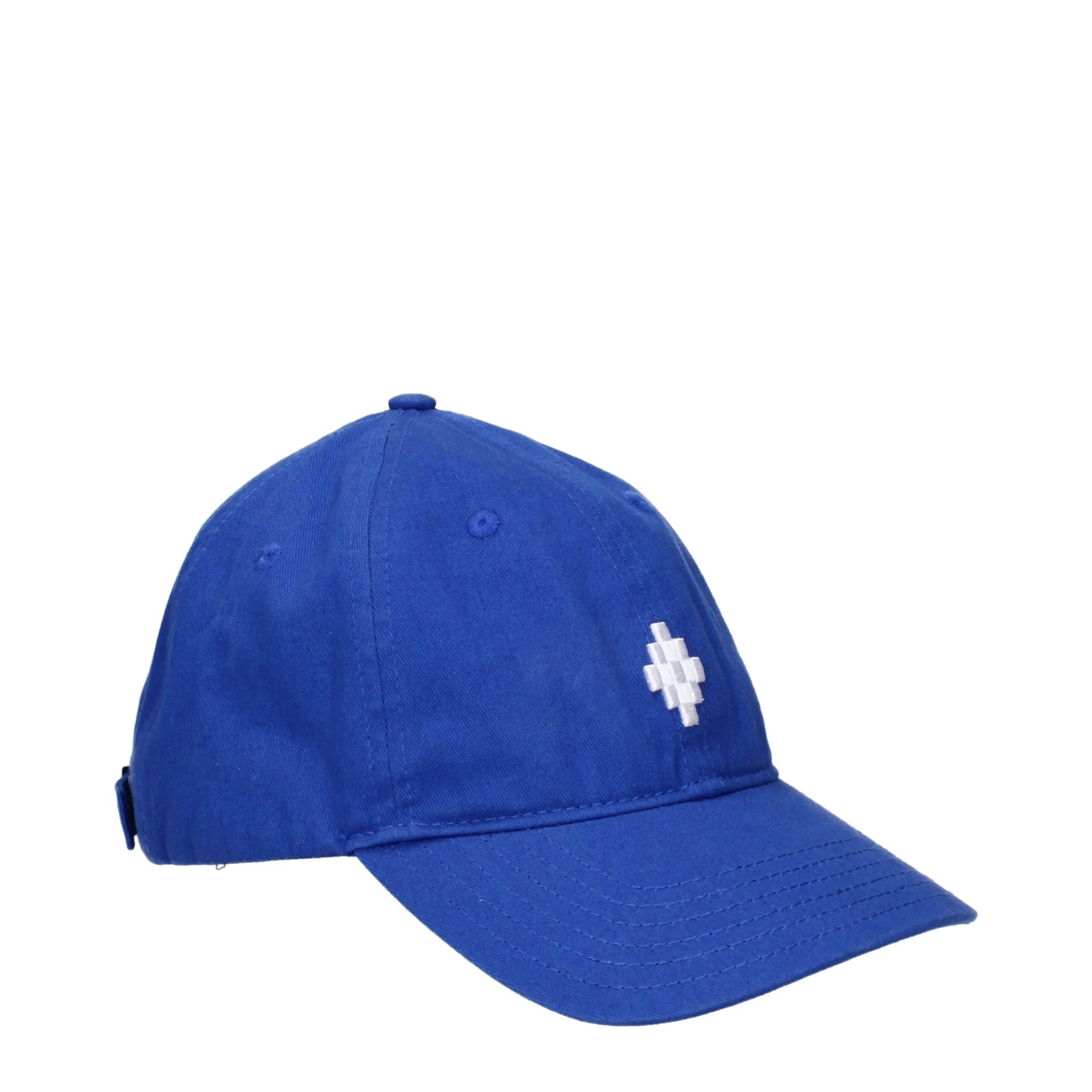 Marcelo Burlon Blue Cotton Cap (Baseball Hat) sold by Siebentaschen