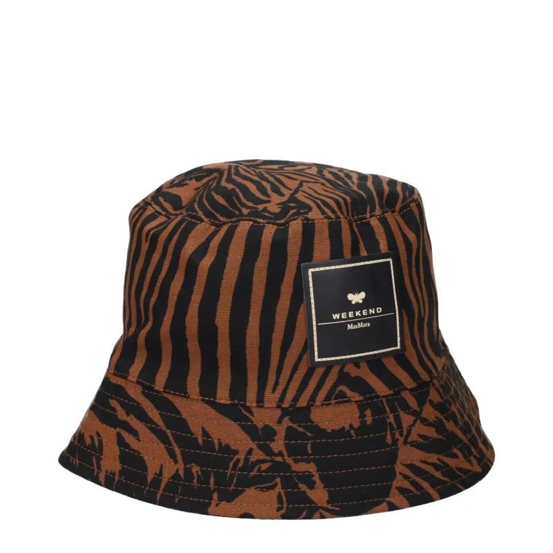 Max Mara Brown Cotton Bucket Hat sold by Siebentaschen