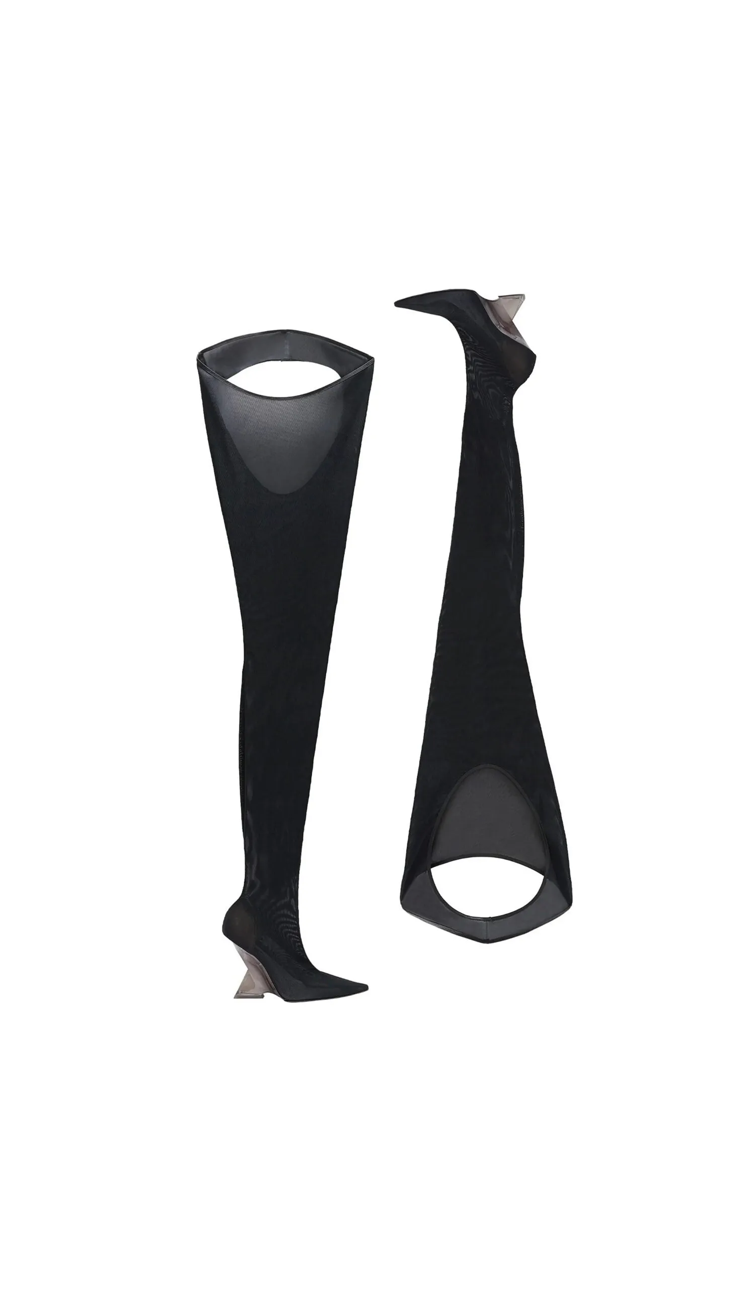 The Attico Black Fabric Over The Knee sold by Siebentaschen product image thumbnail 2