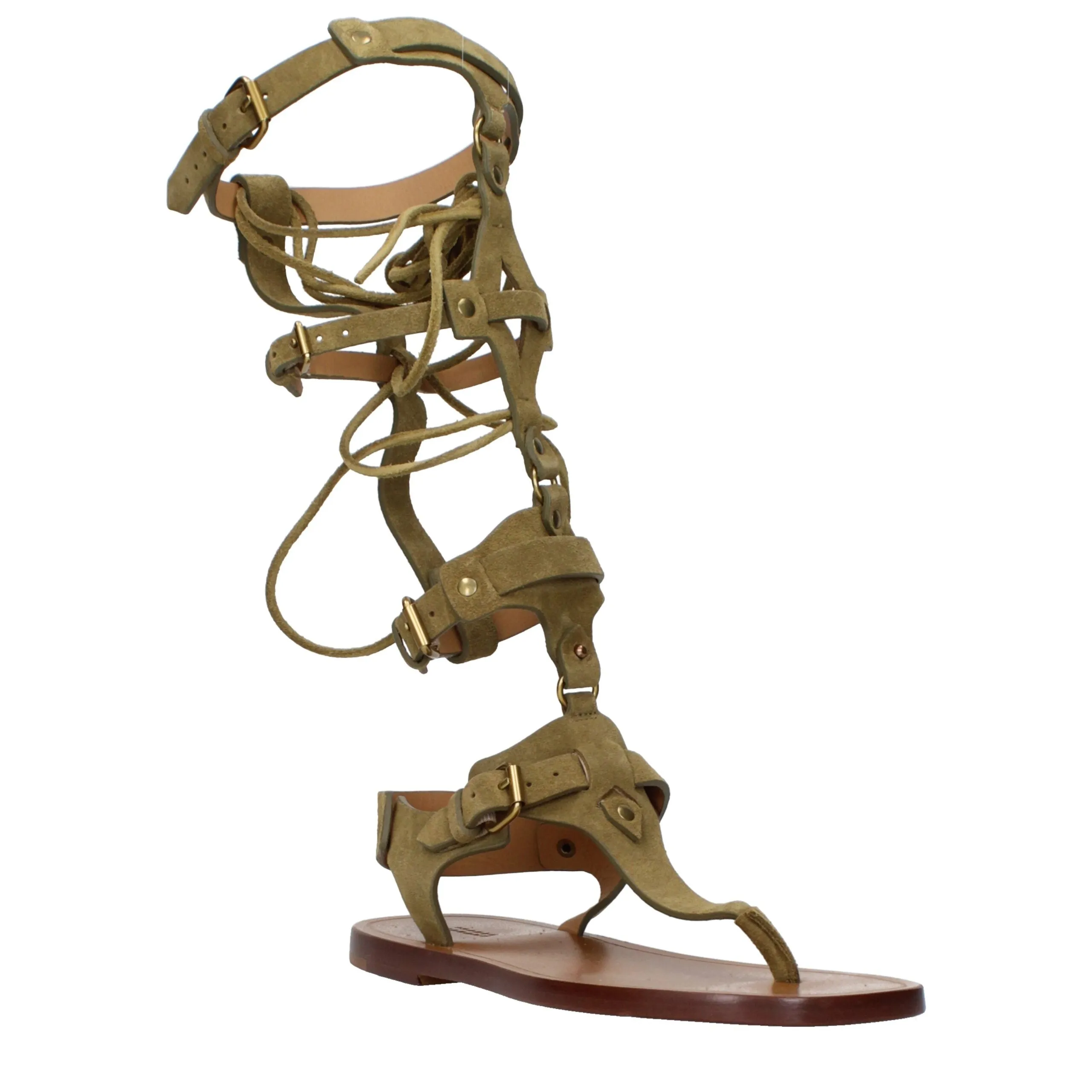 Isabel Marant Gray Leather Flip-Flop Sandals sold by Siebentaschen product image thumbnail 2