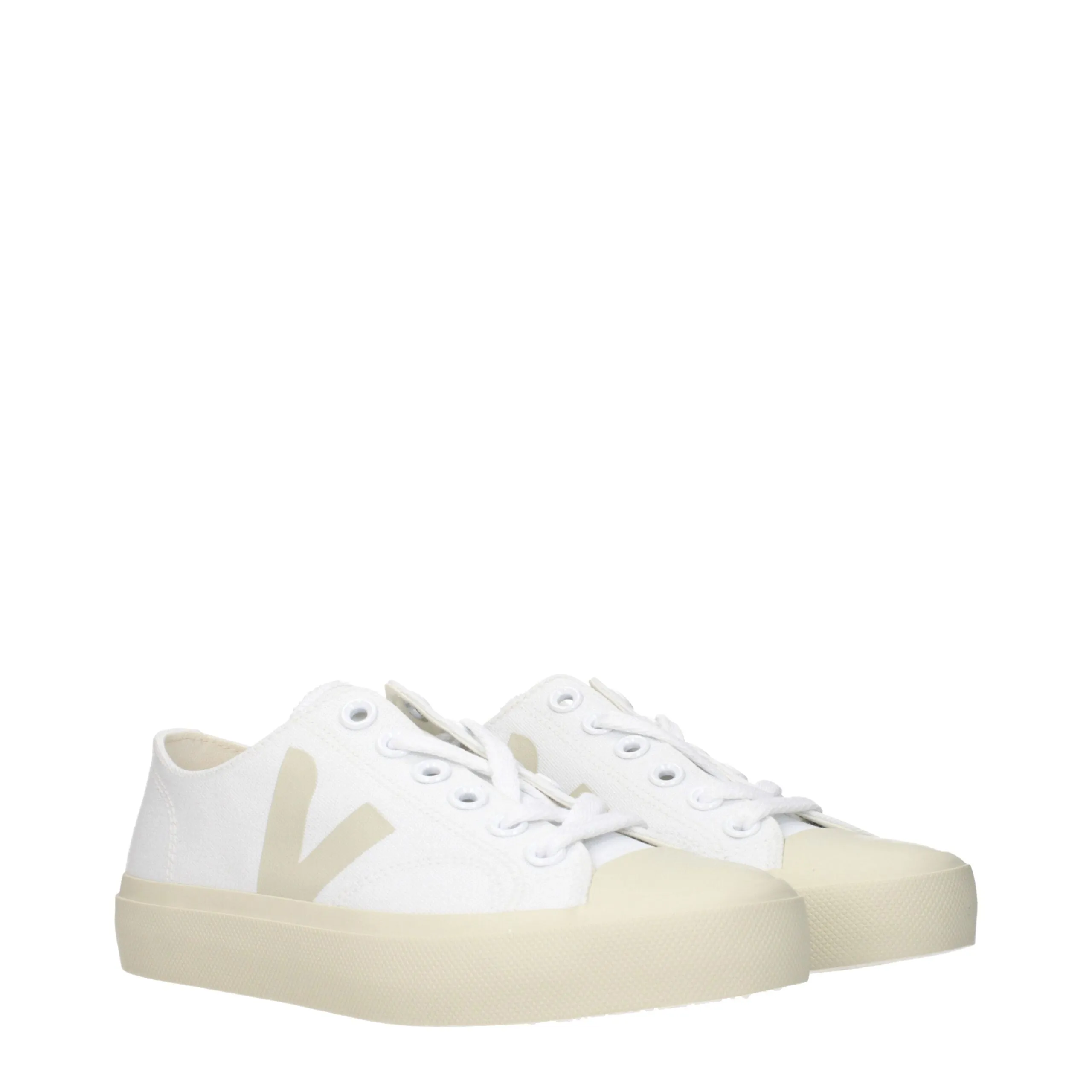 Veja White Fabric Low Top Sneakers sold by Siebentaschen product image thumbnail 2
