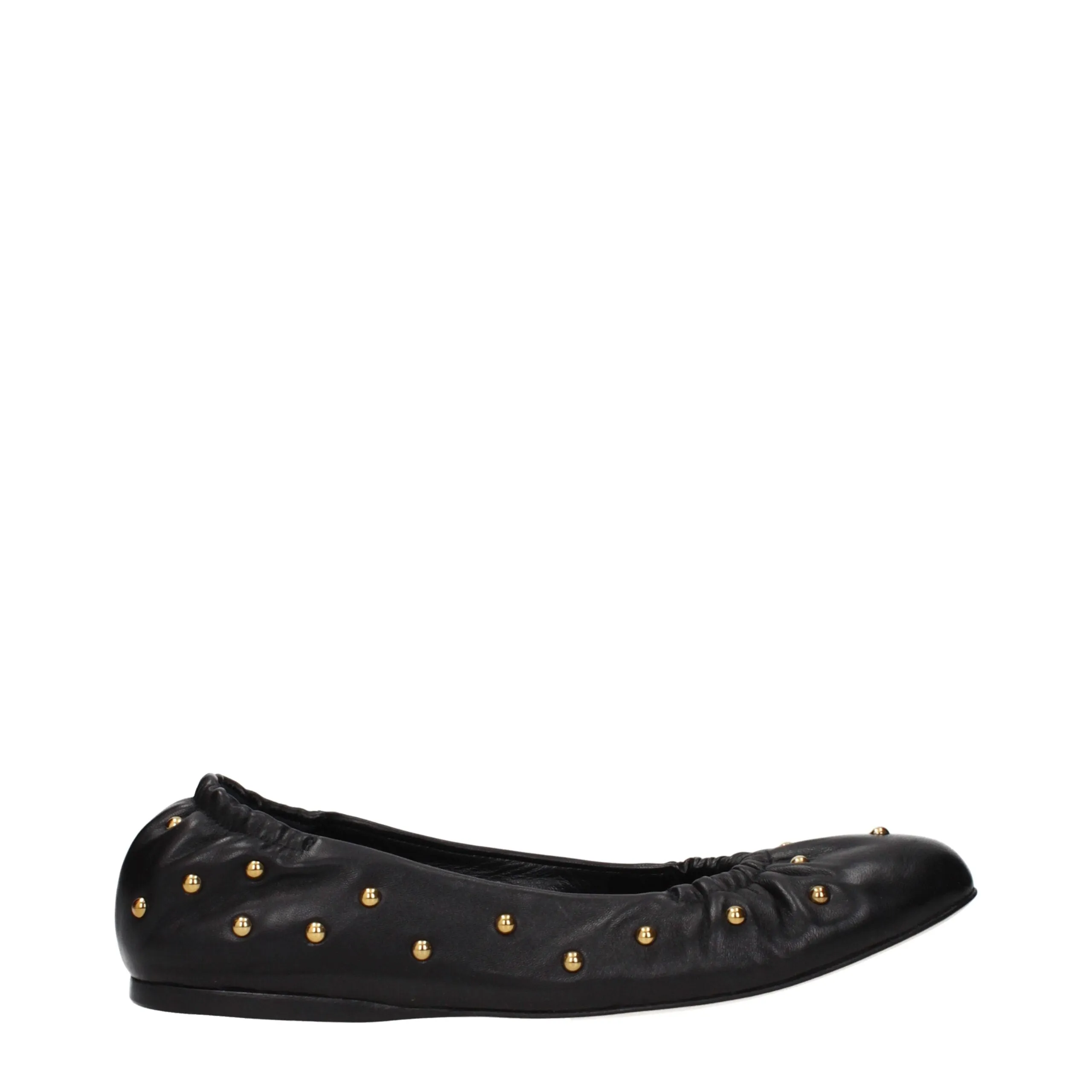 Chloé Black Leather Ballet Flats sold by Siebentaschen