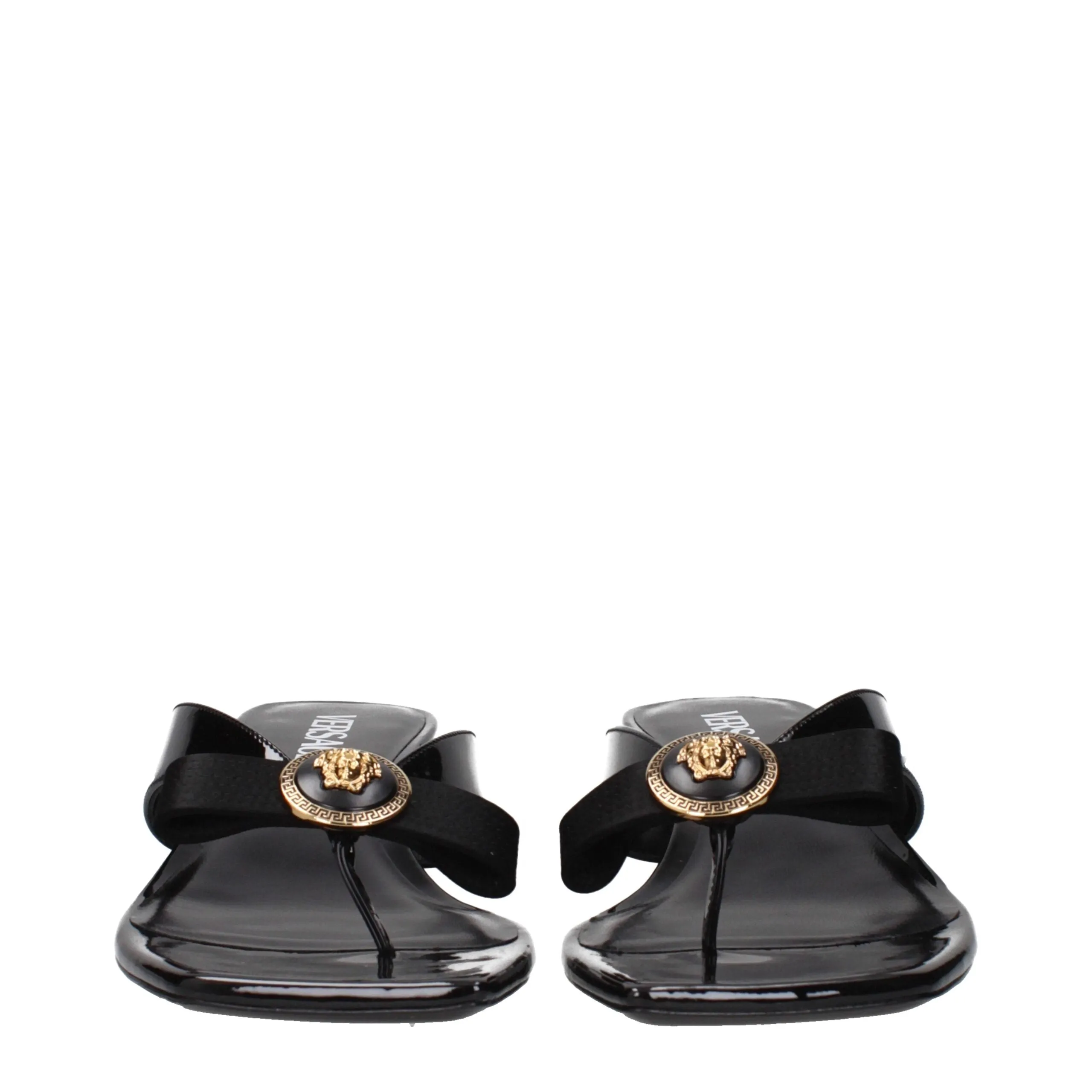 Versace Black Leather Stiletto Heel Sandals sold by Siebentaschen product image thumbnail 3