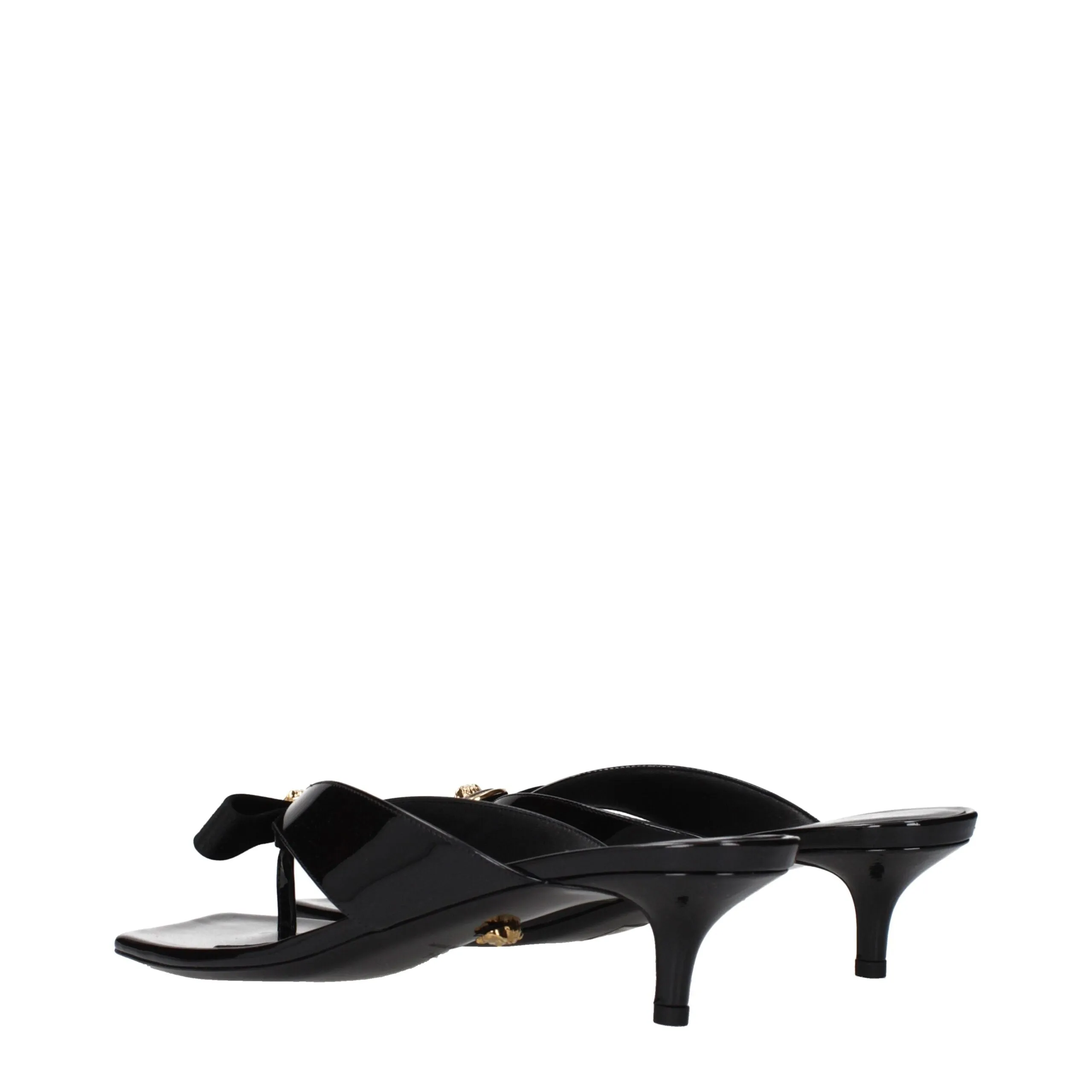 Versace Black Leather Stiletto Heel Sandals sold by Siebentaschen product image thumbnail 4