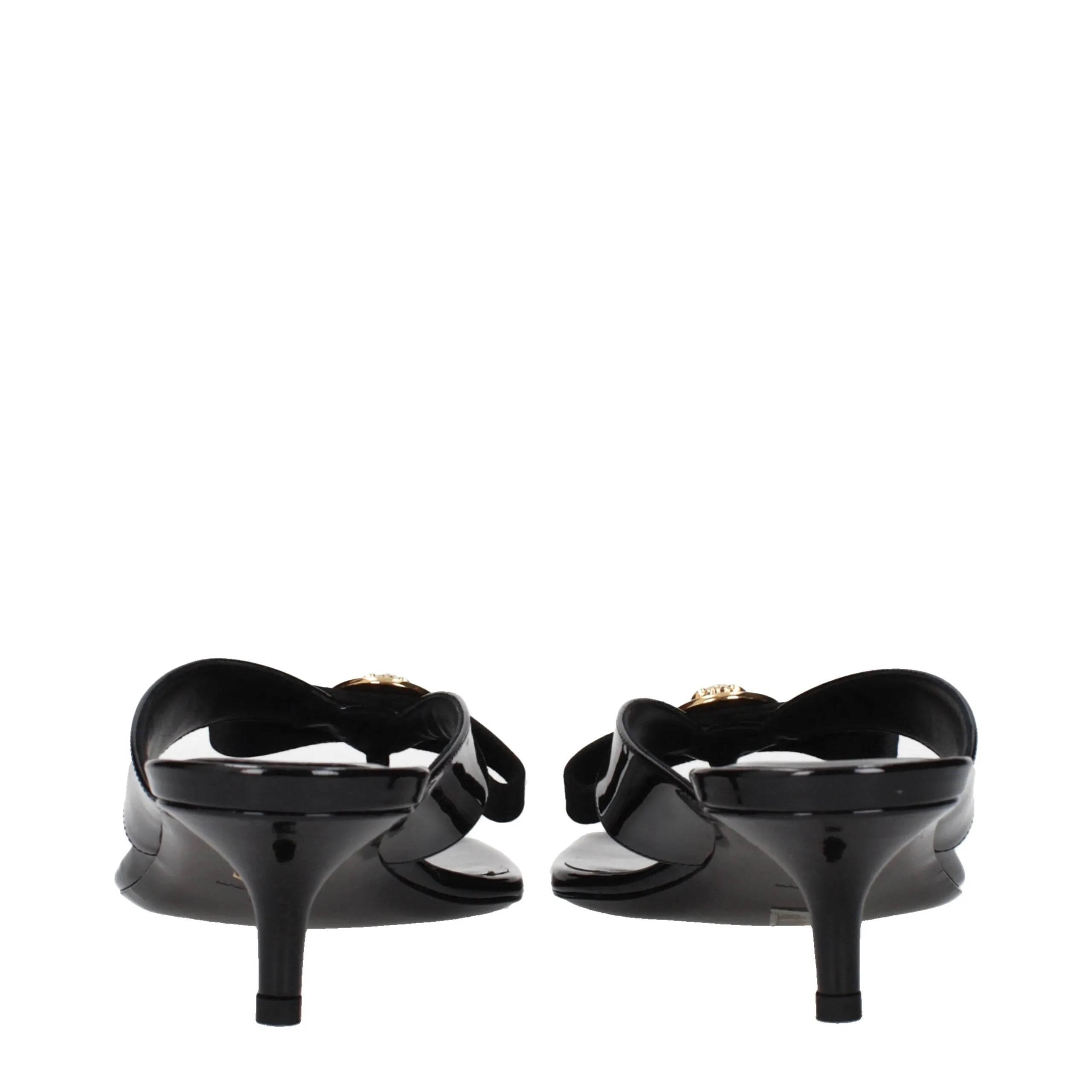 Versace Black Leather Stiletto Heel Sandals sold by Siebentaschen product image thumbnail 5
