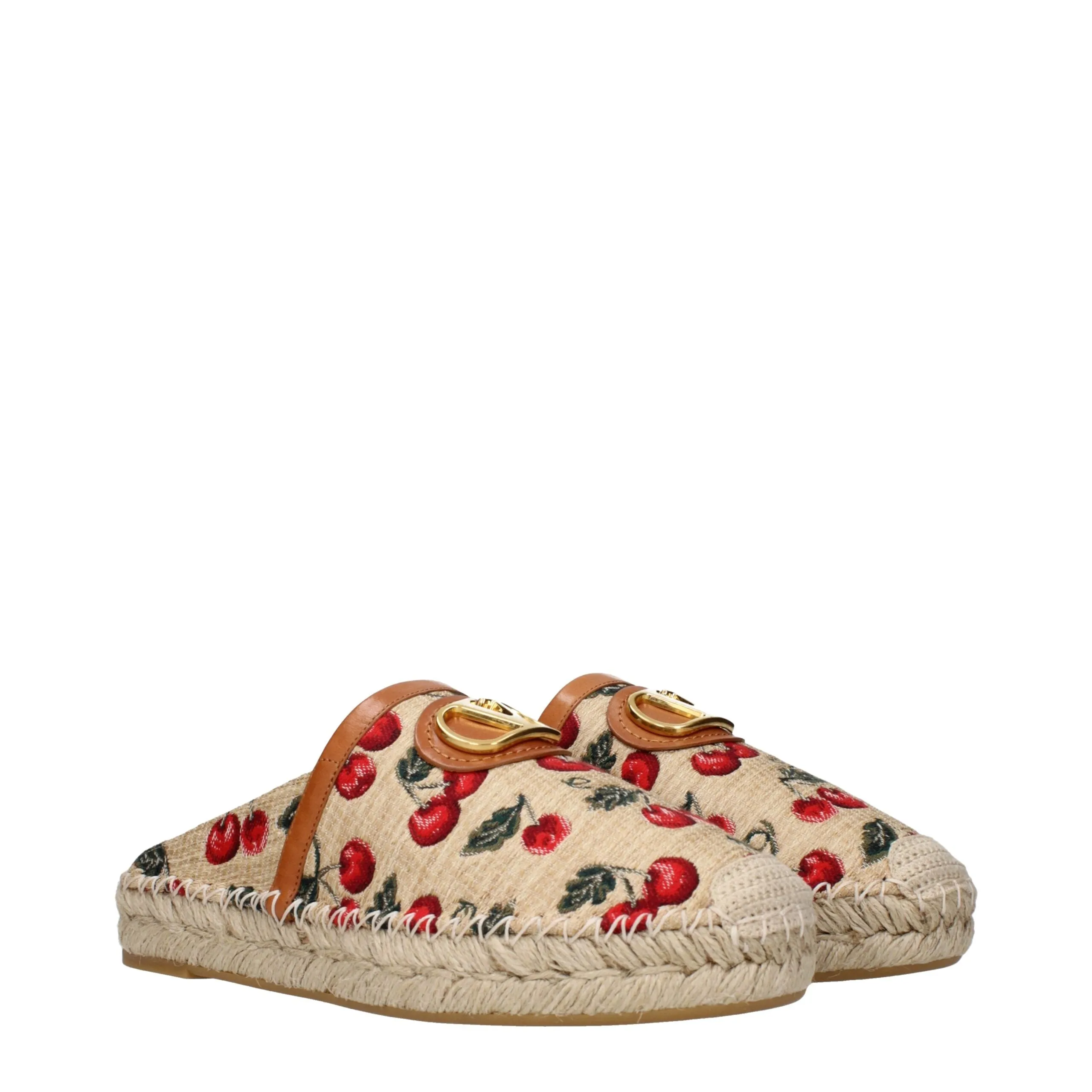 Valentino Garavani Beige Raffia Slippers sold by Siebentaschen product image thumbnail 2
