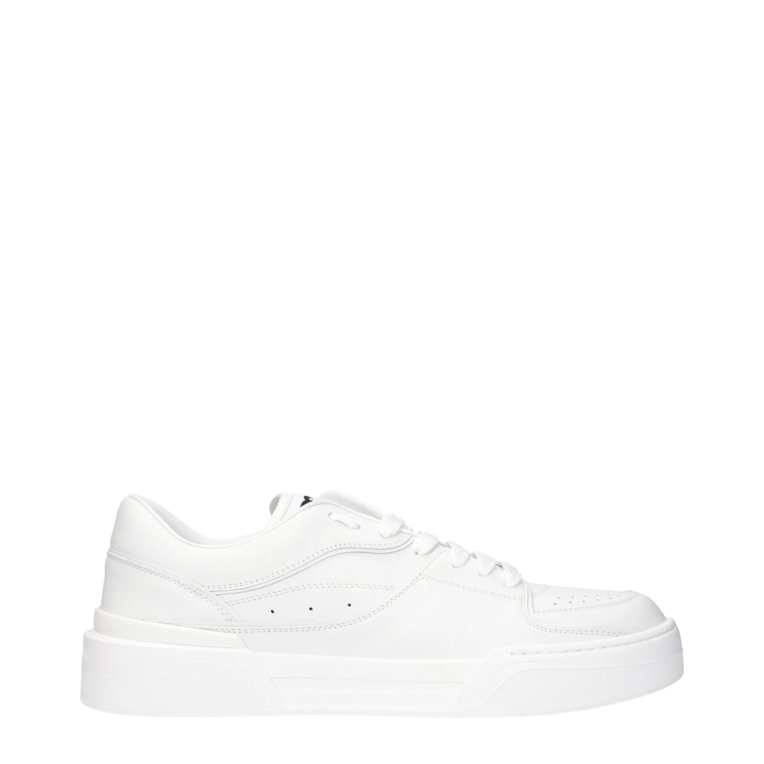 Dolce & Gabbana White Leather Low Top Sneakers sold by Siebentaschen