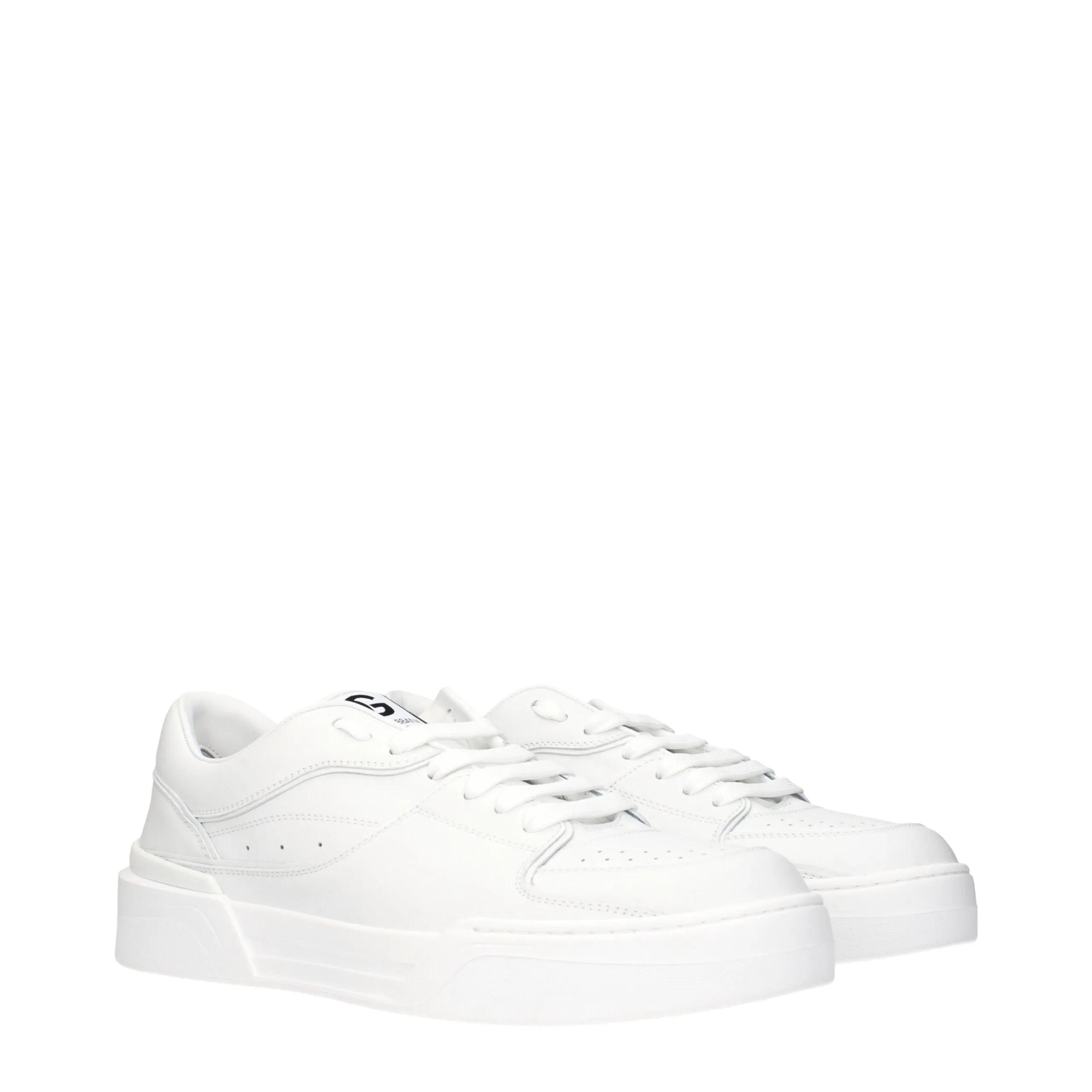 Dolce & Gabbana White Leather Low Top Sneakers sold by Siebentaschen product image thumbnail 2