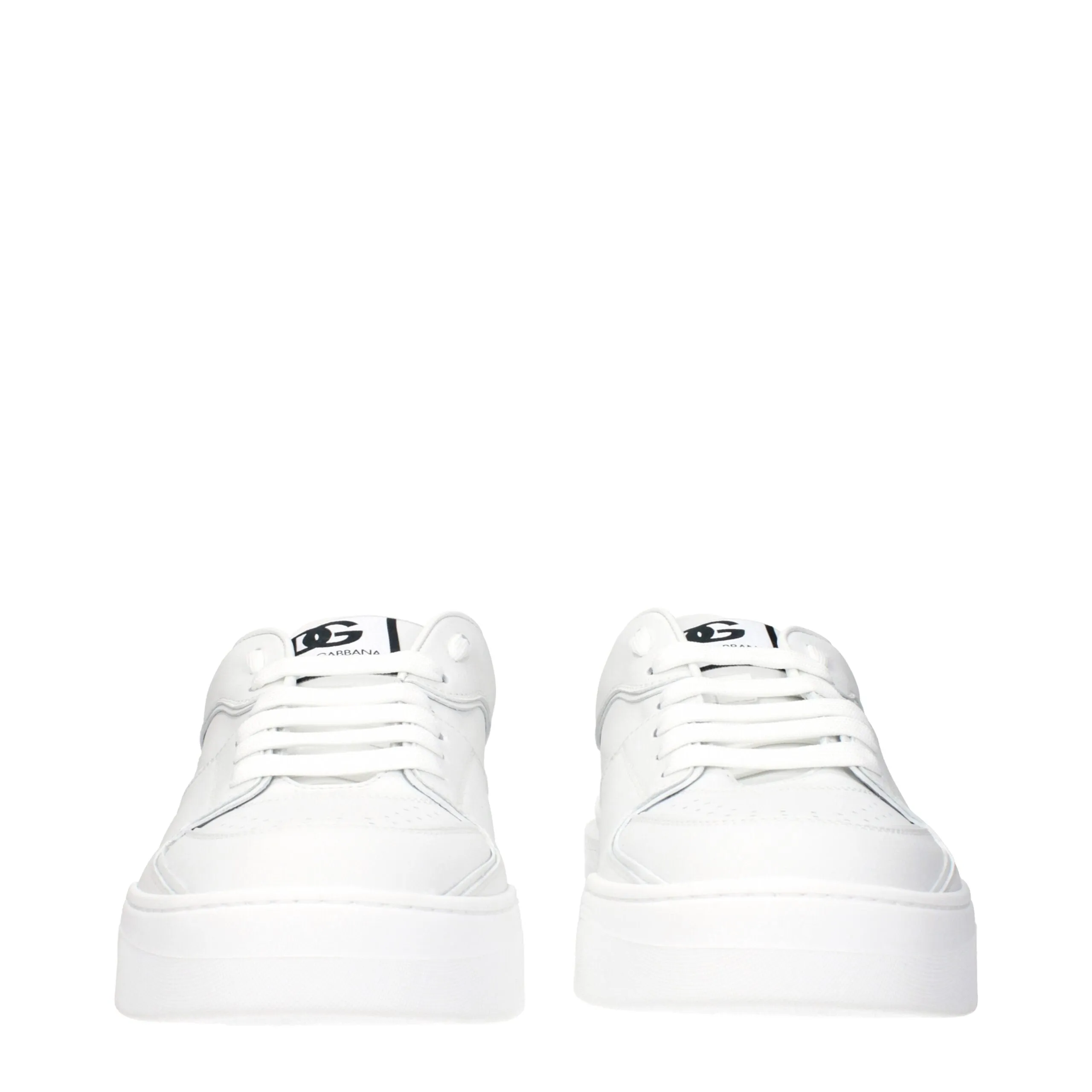 Dolce & Gabbana White Leather Low Top Sneakers sold by Siebentaschen product image thumbnail 3