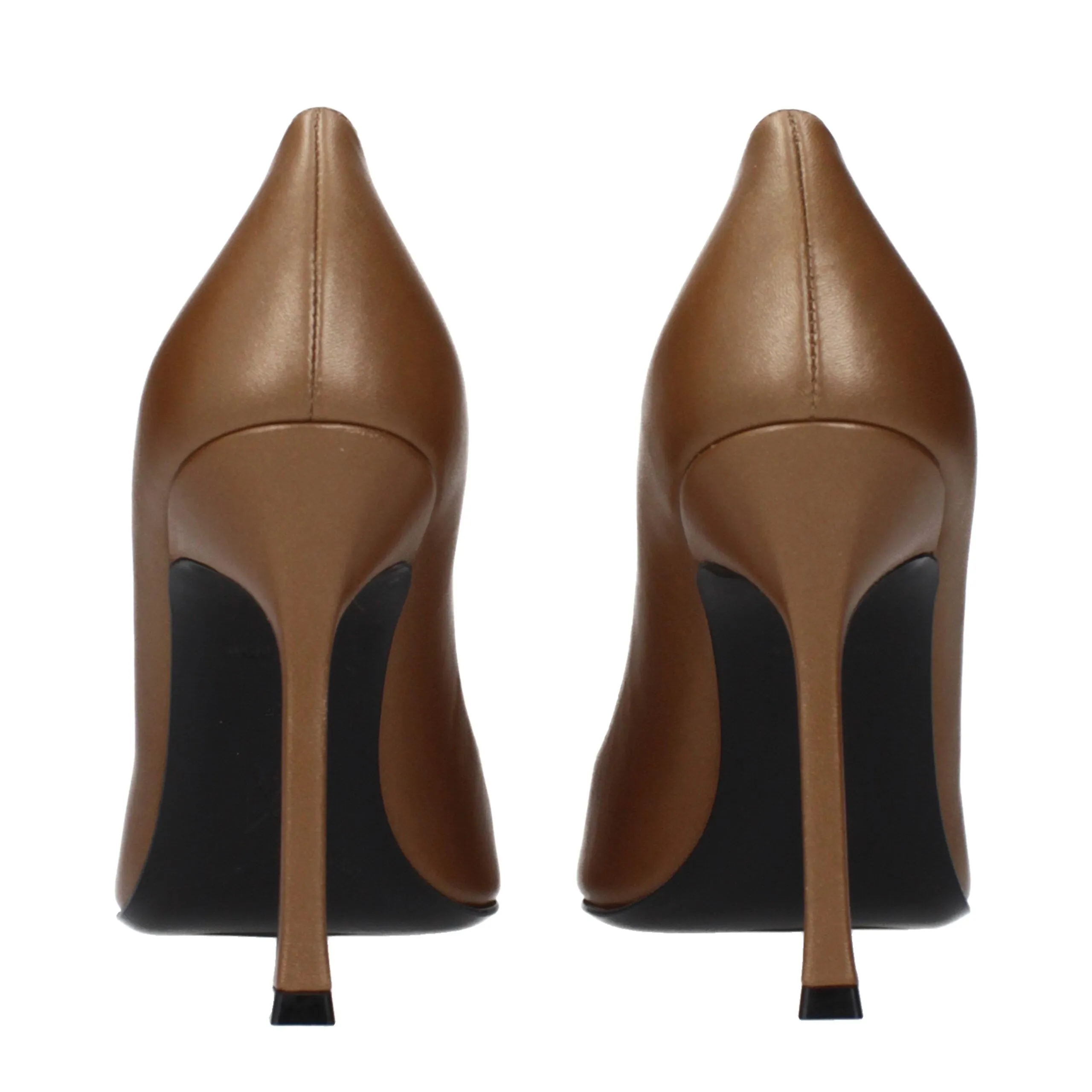 Amina Muaddi Brown Leather Pumps sold by Siebentaschen product image thumbnail 5