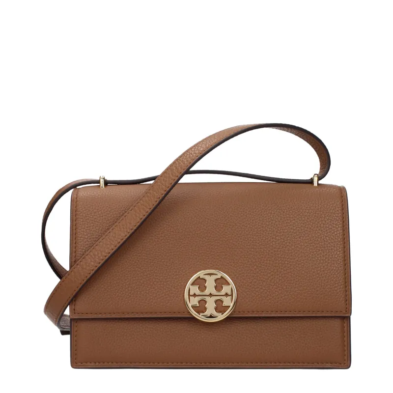 Tory Burch Brown Leather Crossbody Bag sold by Siebentaschen