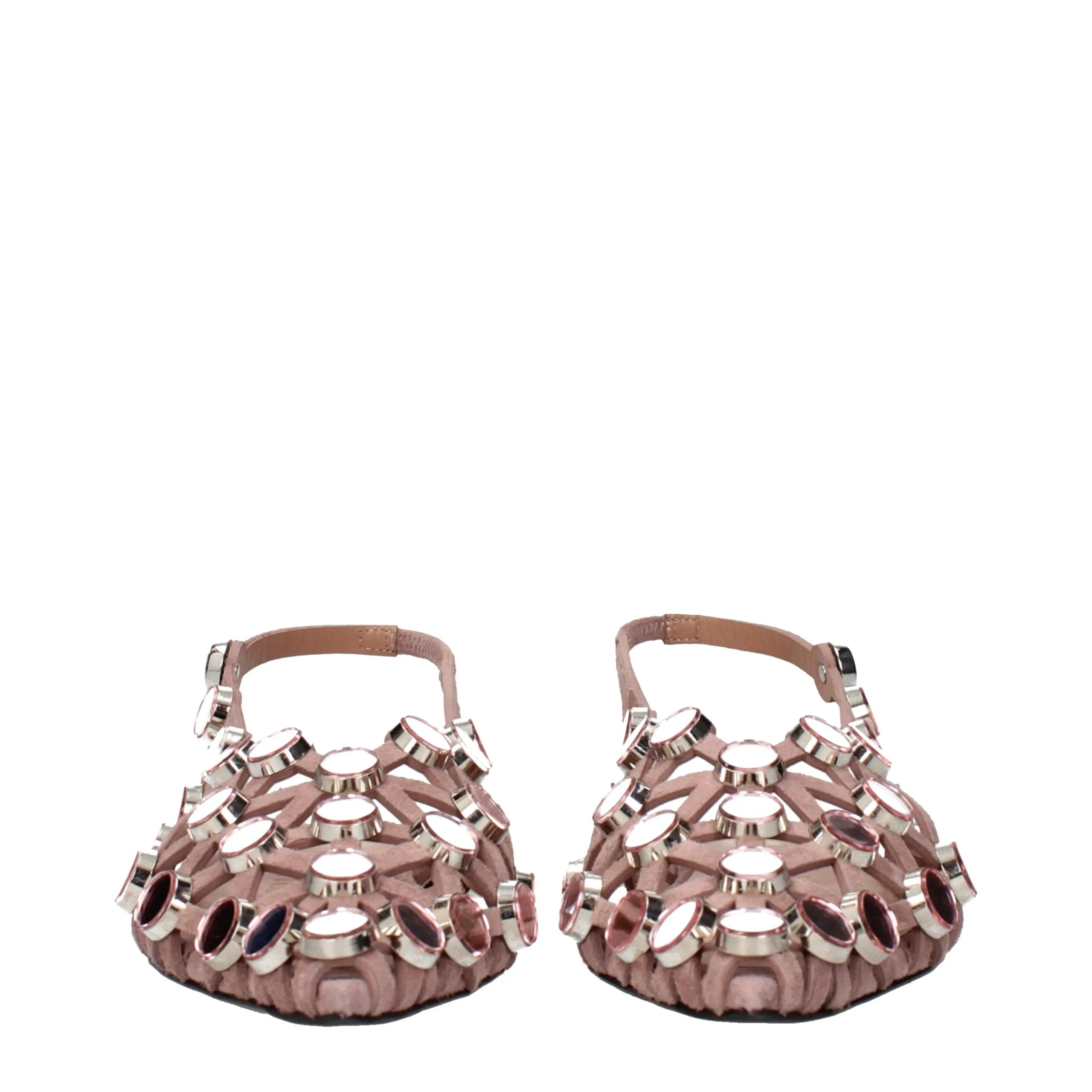 The Attico Pink Leather Ballet Flats sold by Siebentaschen product image thumbnail 3