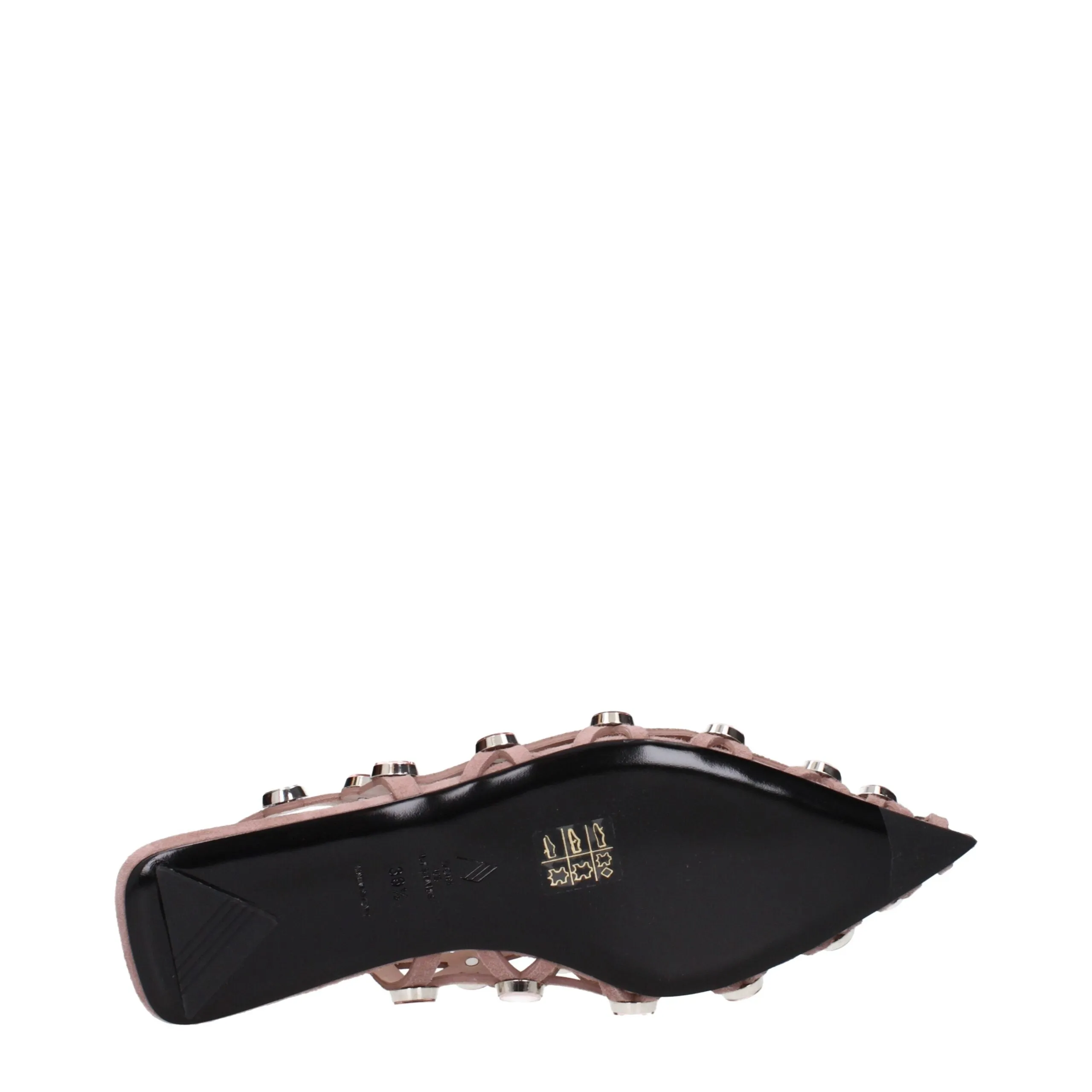 The Attico Pink Leather Ballet Flats sold by Siebentaschen product image thumbnail 5