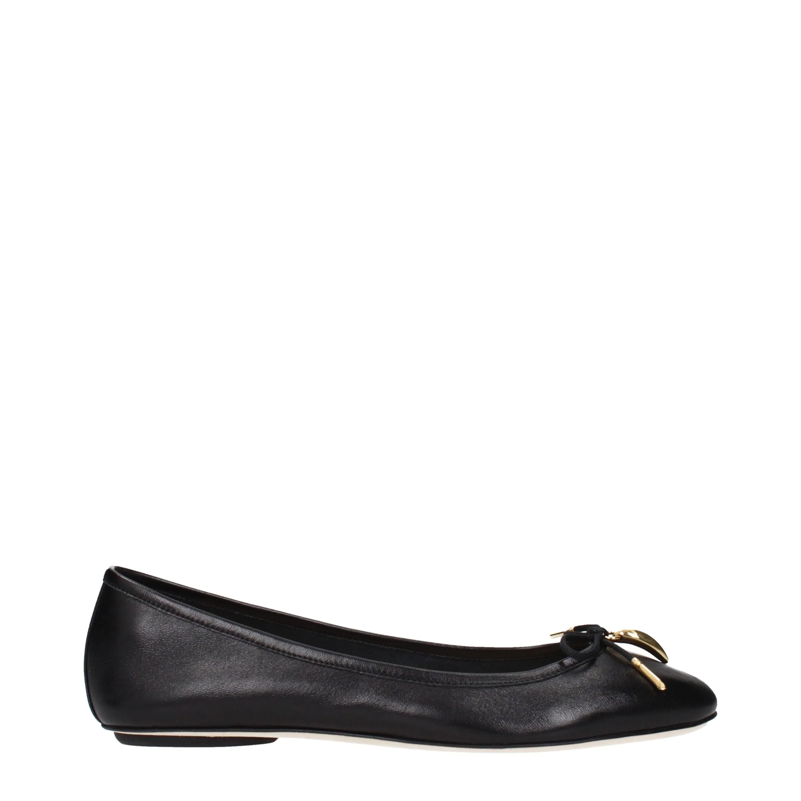 Chloé Black Leather Ballet Flats sold by Siebentaschen
