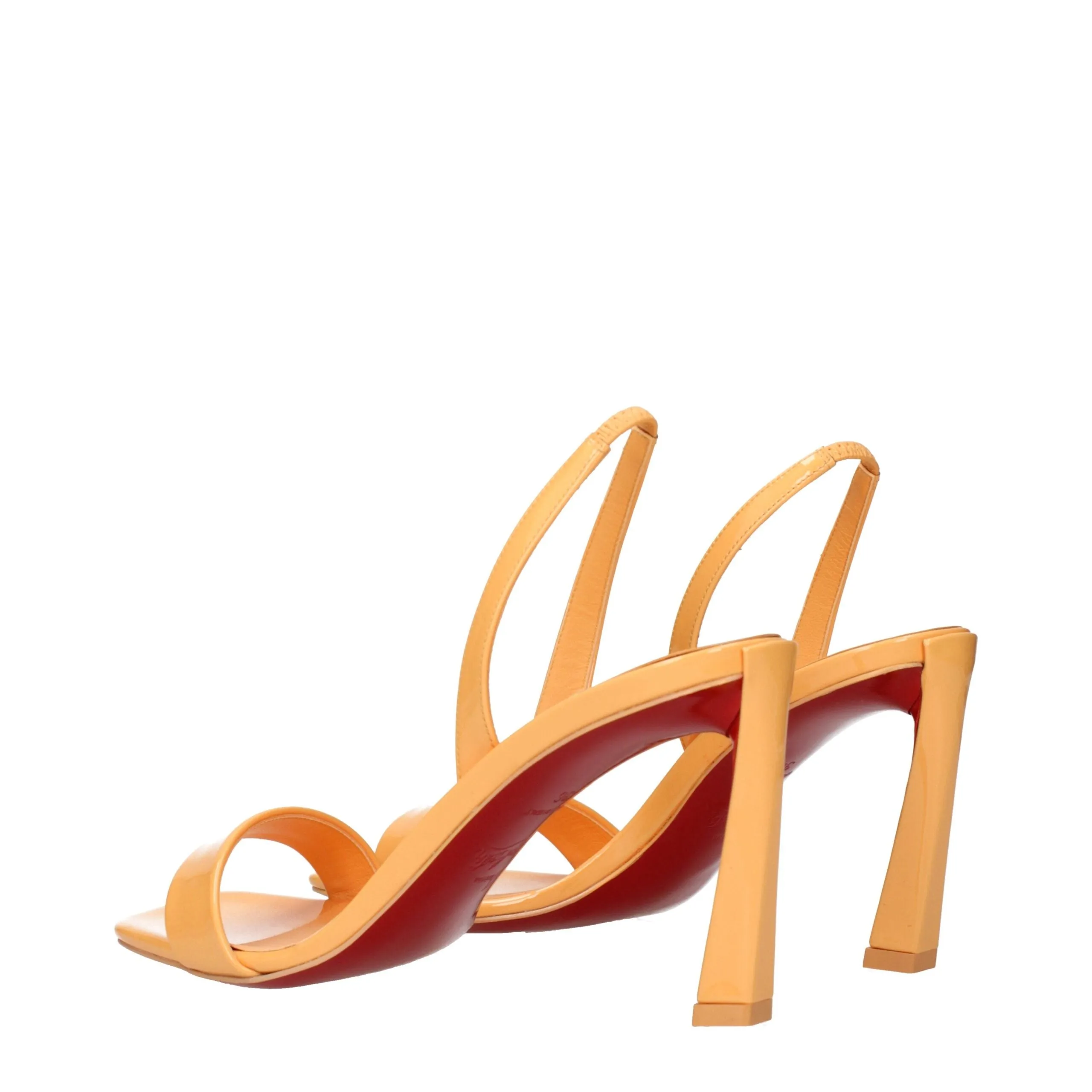 Christian Louboutin Orange Leather Stiletto Heel Sandals sold by Siebentaschen product image thumbnail 4