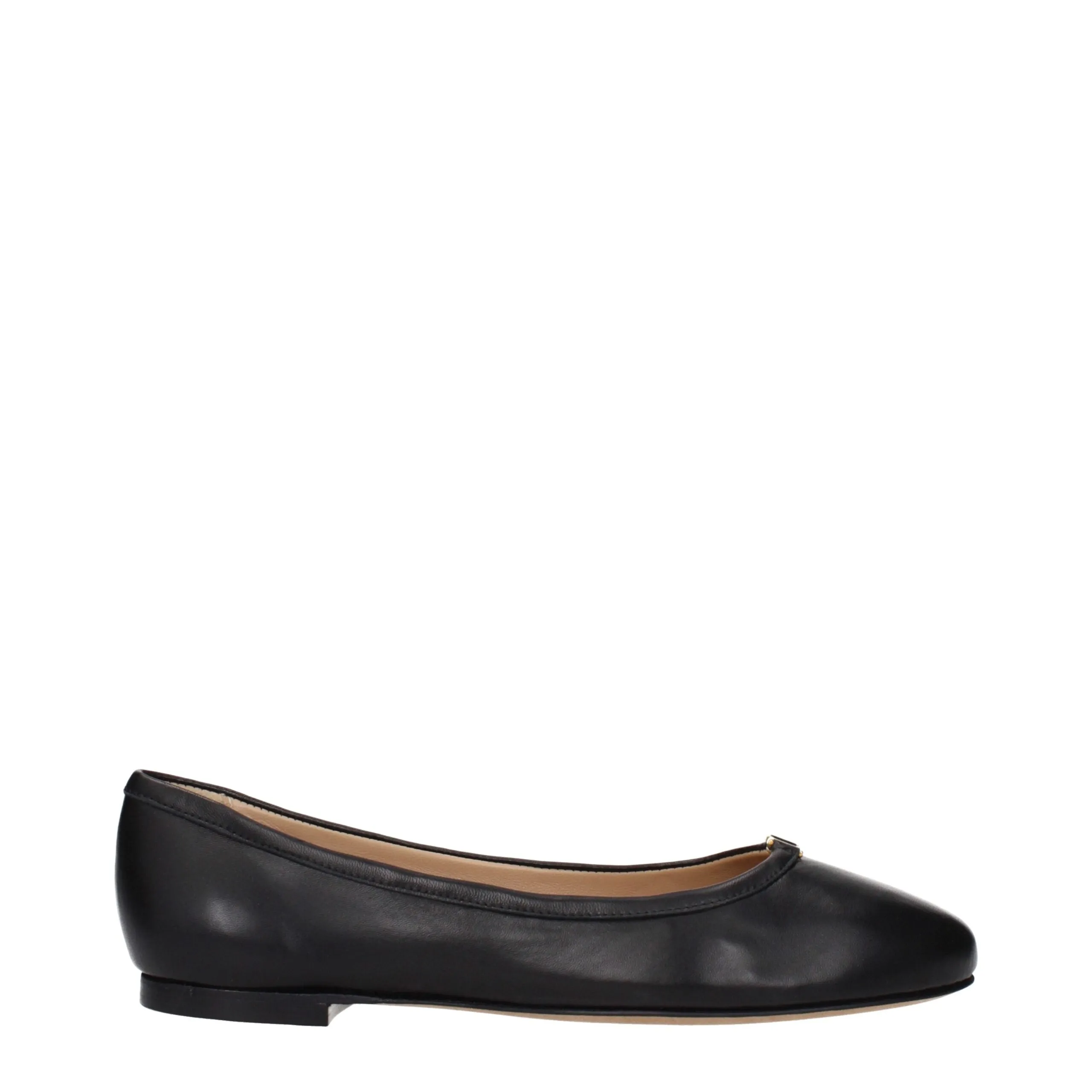 Chloé Black Leather Ballet Flats sold by Siebentaschen