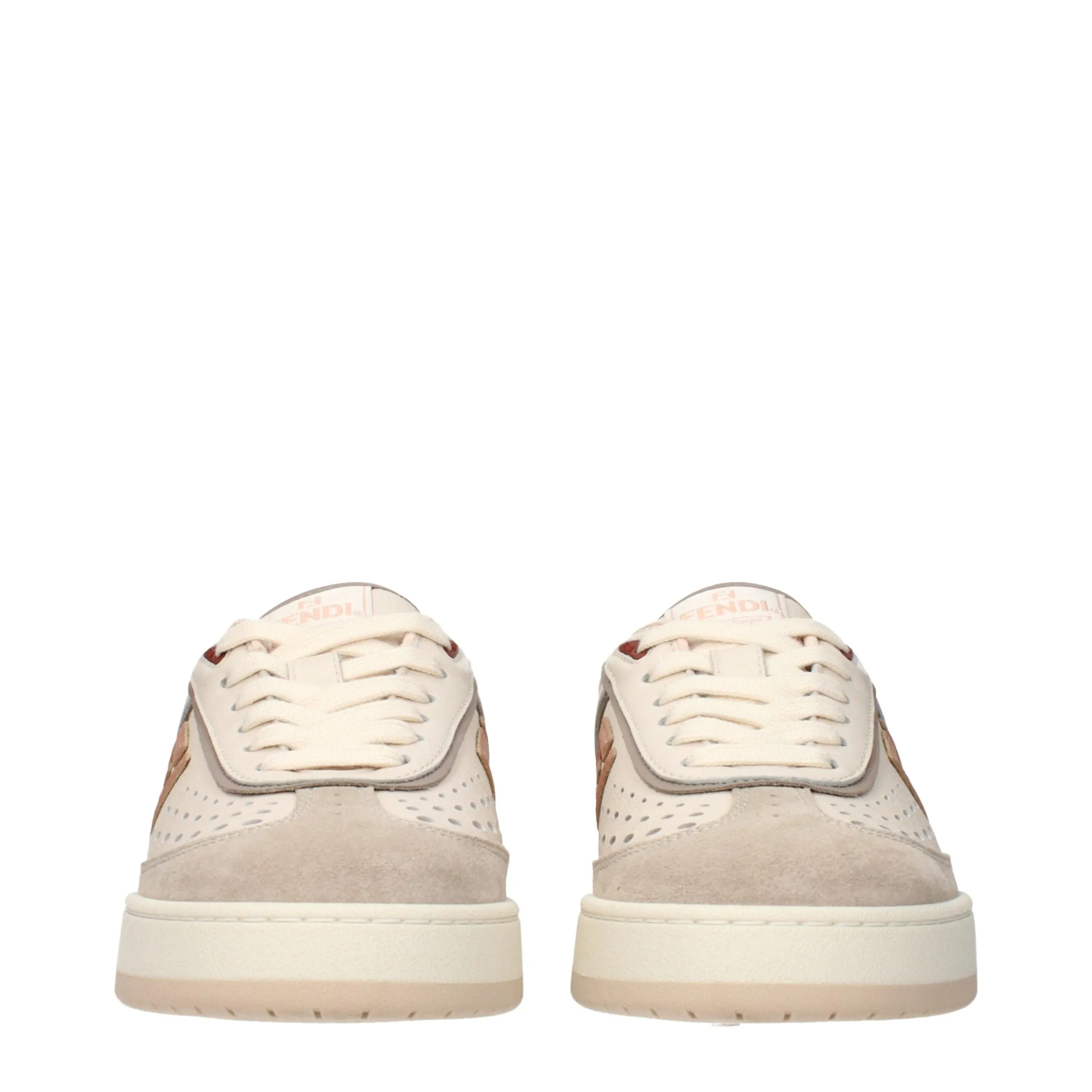 Fendi Beige Leather Low Top Sneakers sold by Siebentaschen product image thumbnail 3