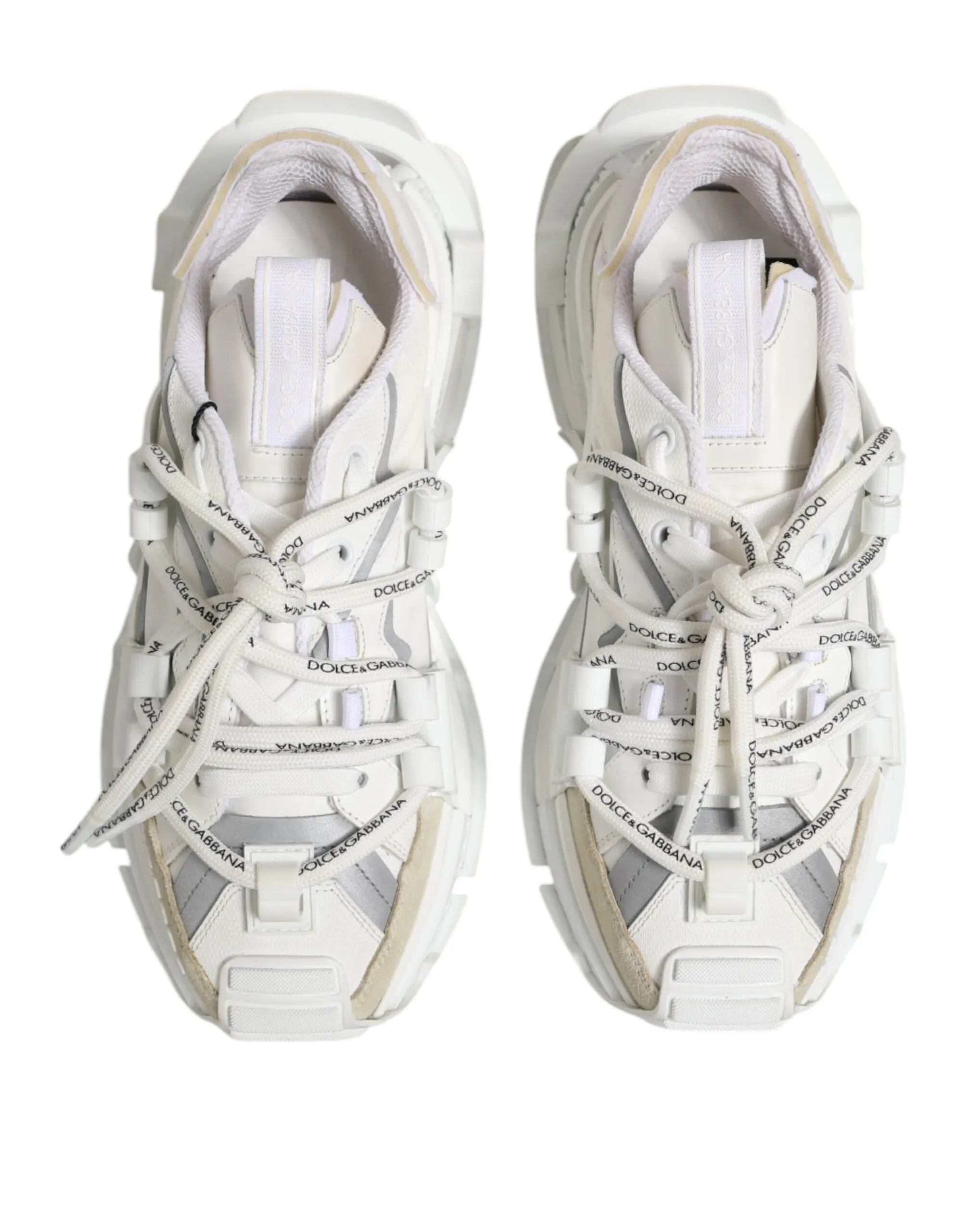 Dolce & Gabbana White Gray Low Top Space Sneakers Shoes sold by Siebentaschen product image thumbnail 3