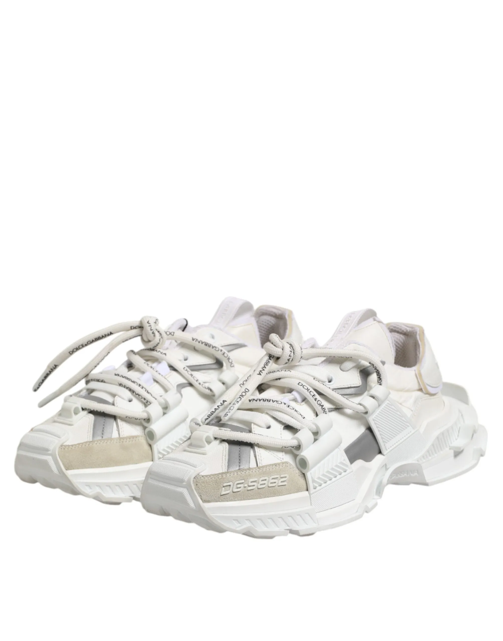 Dolce & Gabbana White Gray Low Top Space Sneakers Shoes sold by Siebentaschen product image thumbnail 4