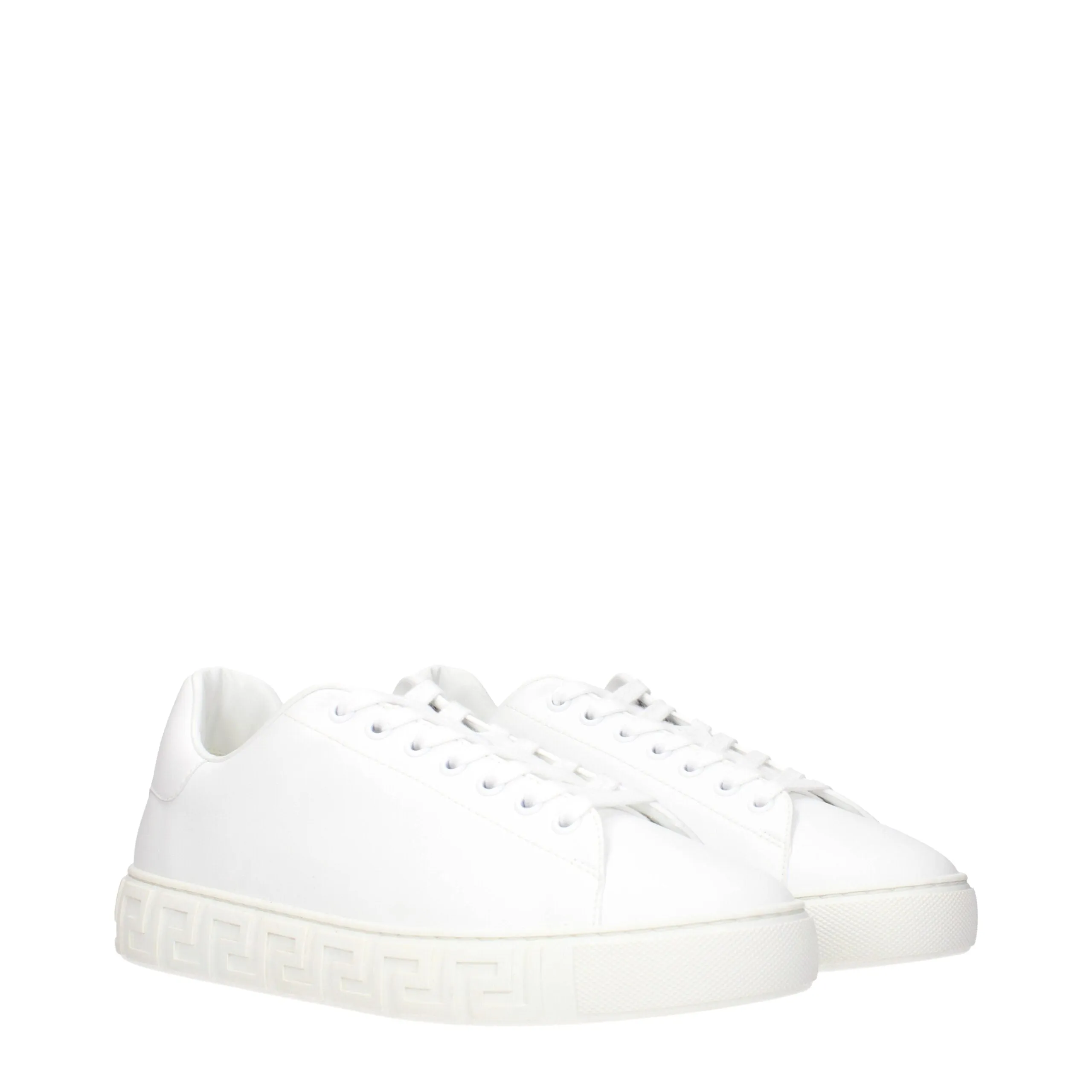 Versace White Leather Low Top Sneakers sold by Siebentaschen product image thumbnail 2