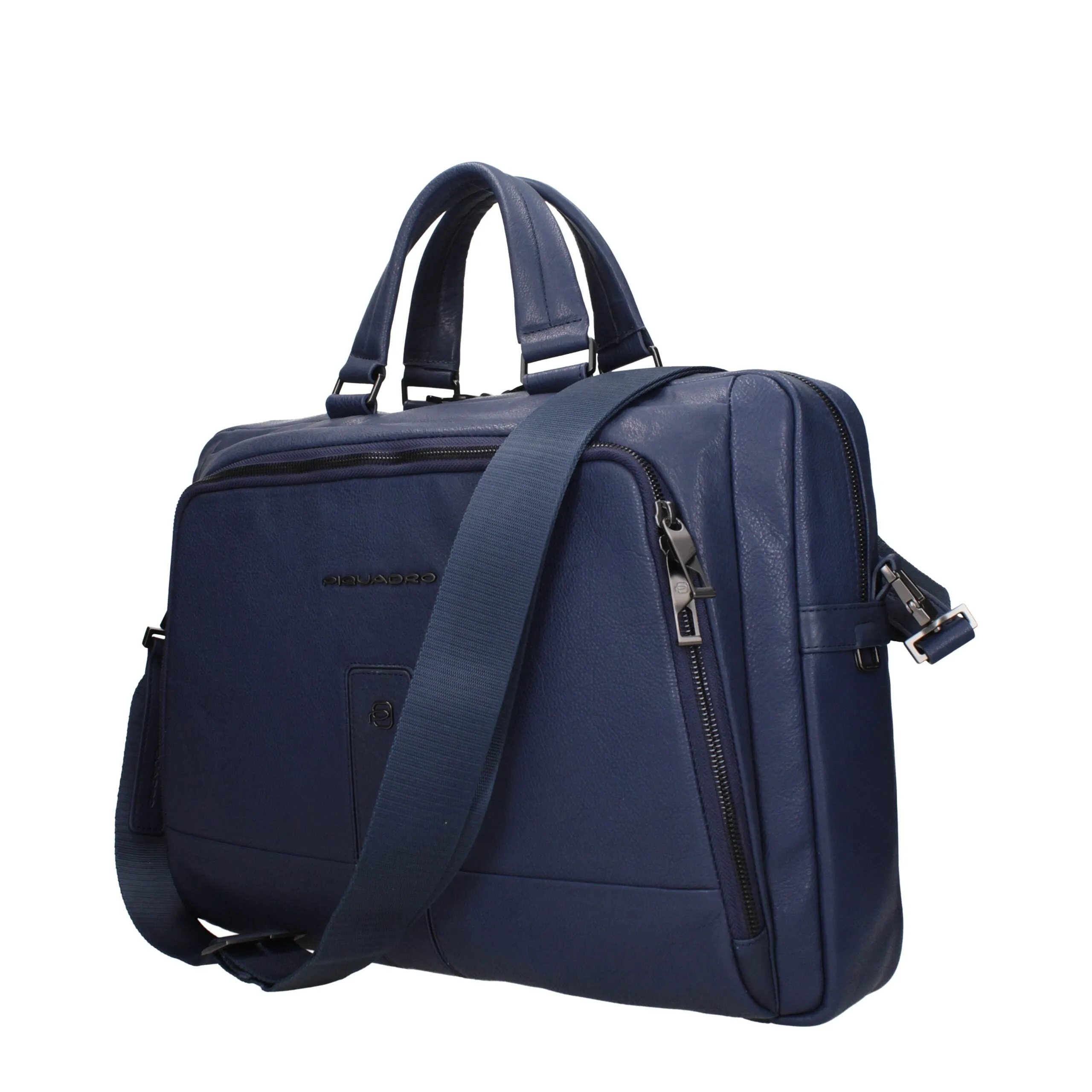 Piquadro Blue Leather Business And Laptop Bag sold by Siebentaschen product image thumbnail 2