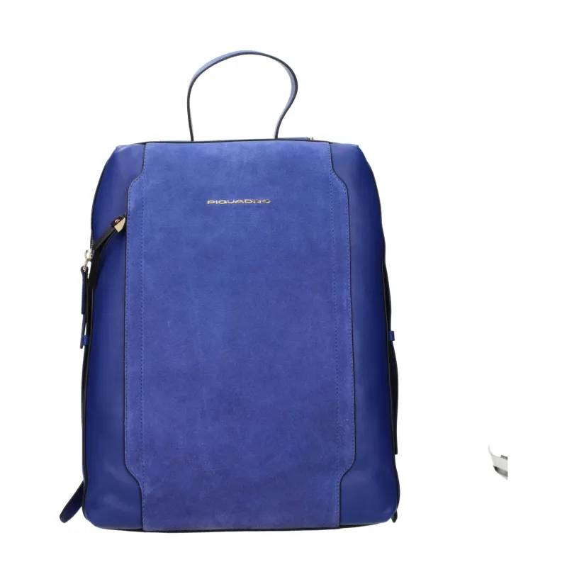 Piquadro Blue Leather Backpack sold by Siebentaschen
