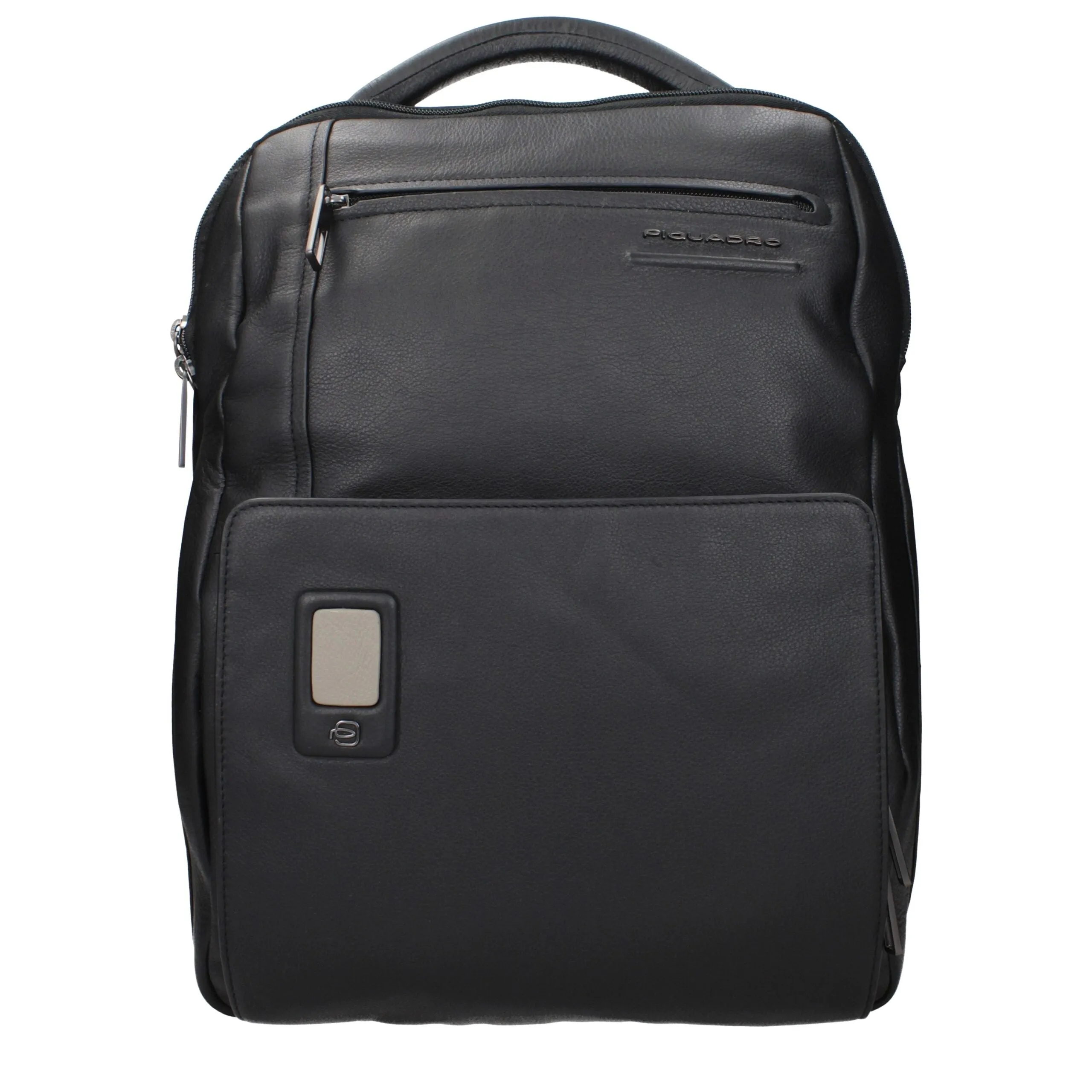 Piquadro Black Leather Backpack sold by Siebentaschen