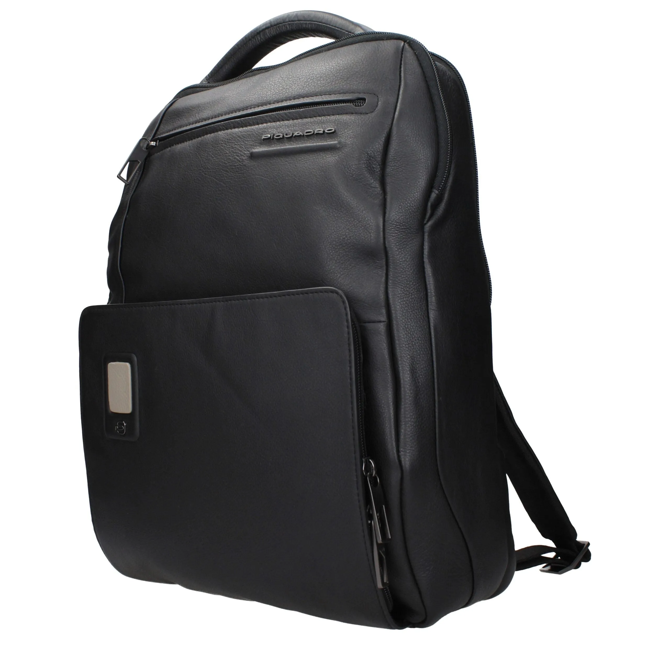 Piquadro Black Leather Backpack sold by Siebentaschen product image thumbnail 2