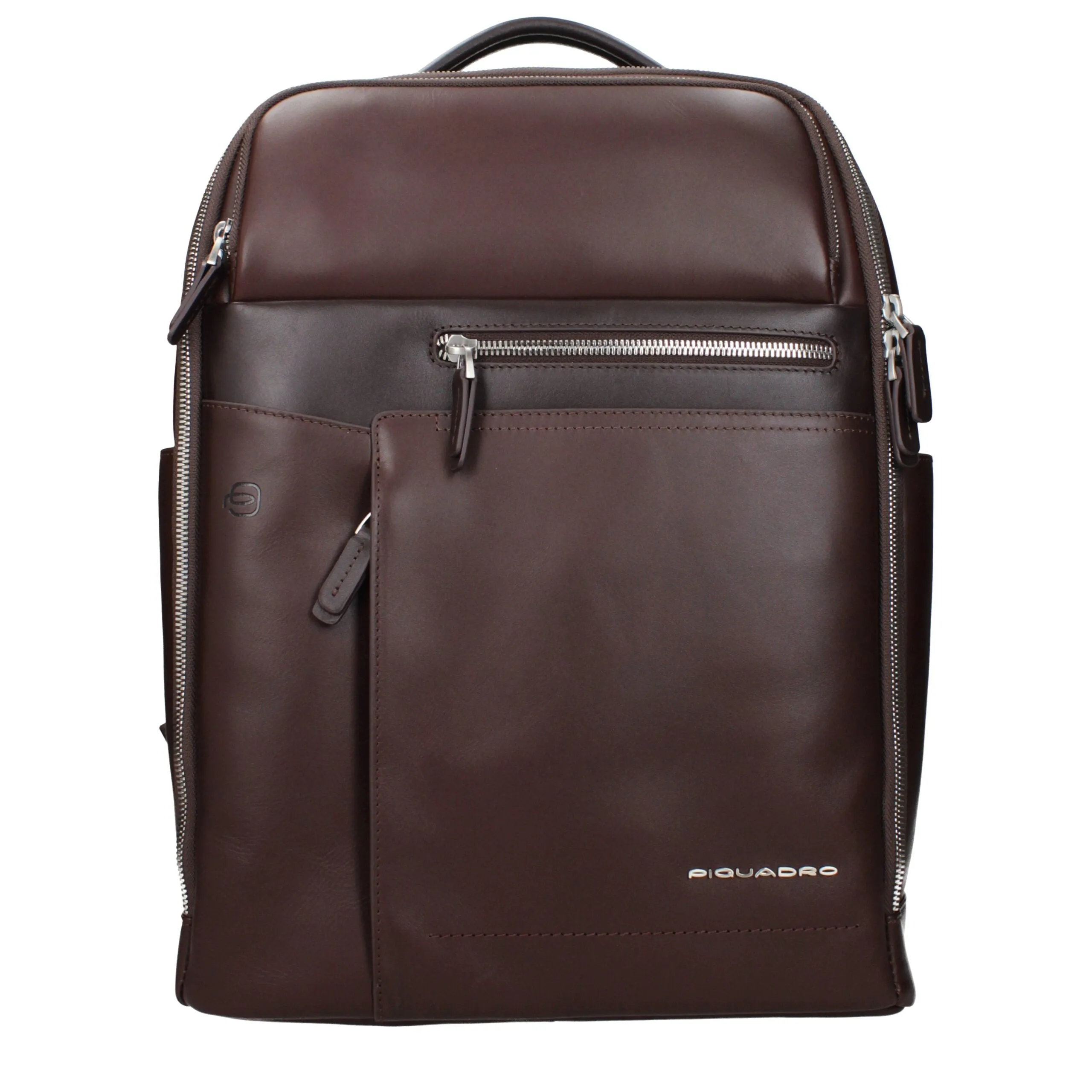 Piquadro Brown Leather Backpack sold by Siebentaschen