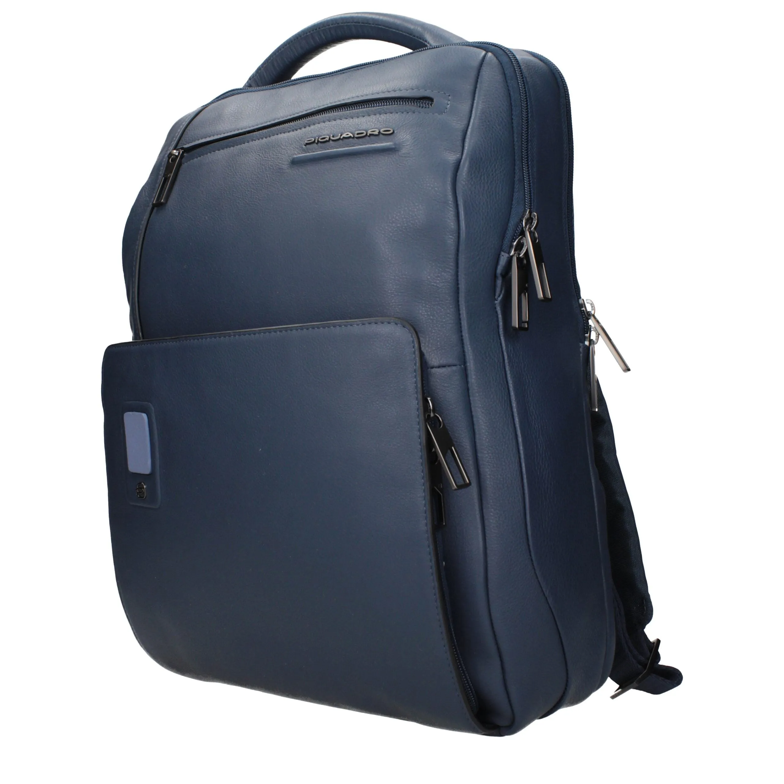 Piquadro Blue Leather Backpack sold by Siebentaschen product image thumbnail 2