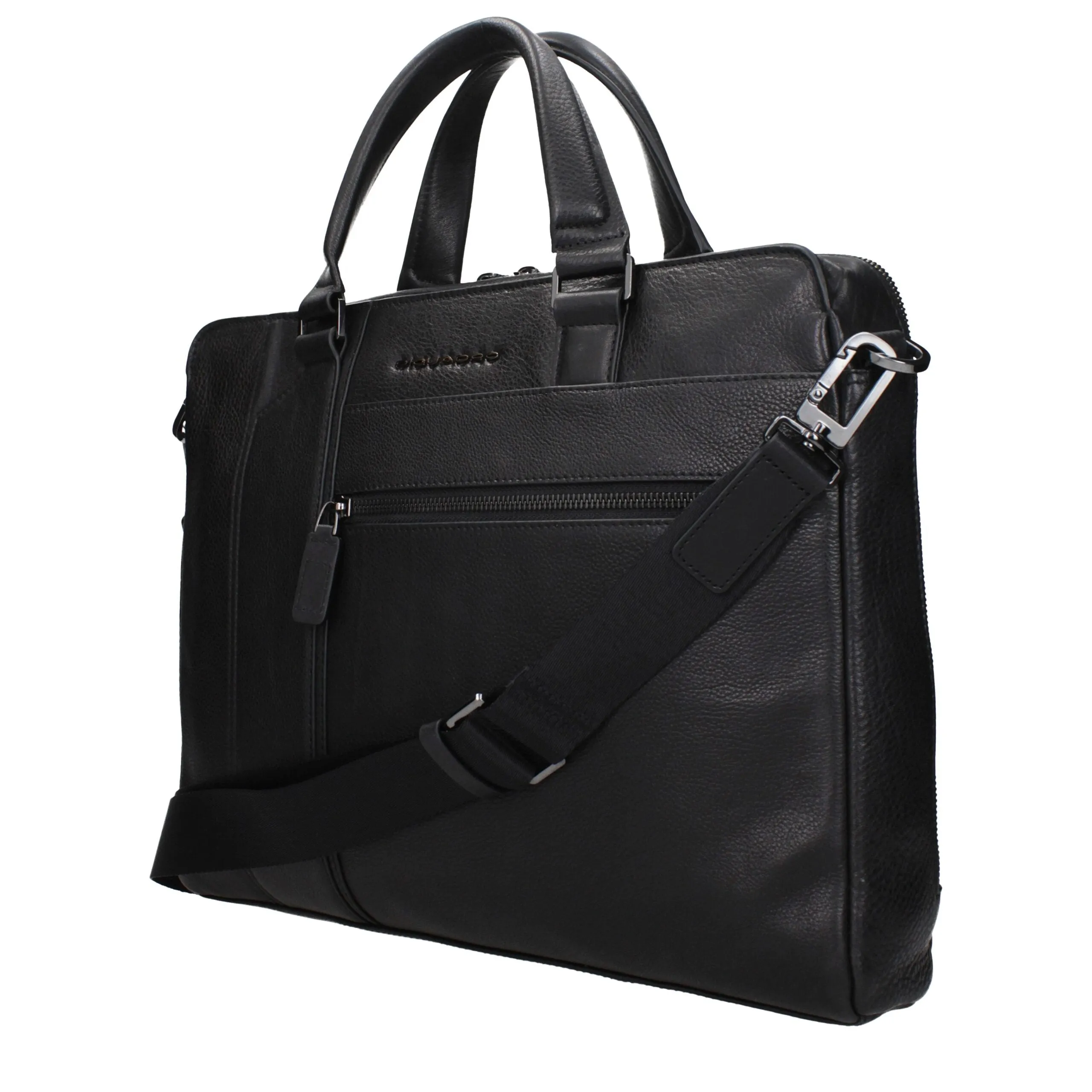 Piquadro Black Leather Business And Laptop Bag sold by Siebentaschen product image thumbnail 2