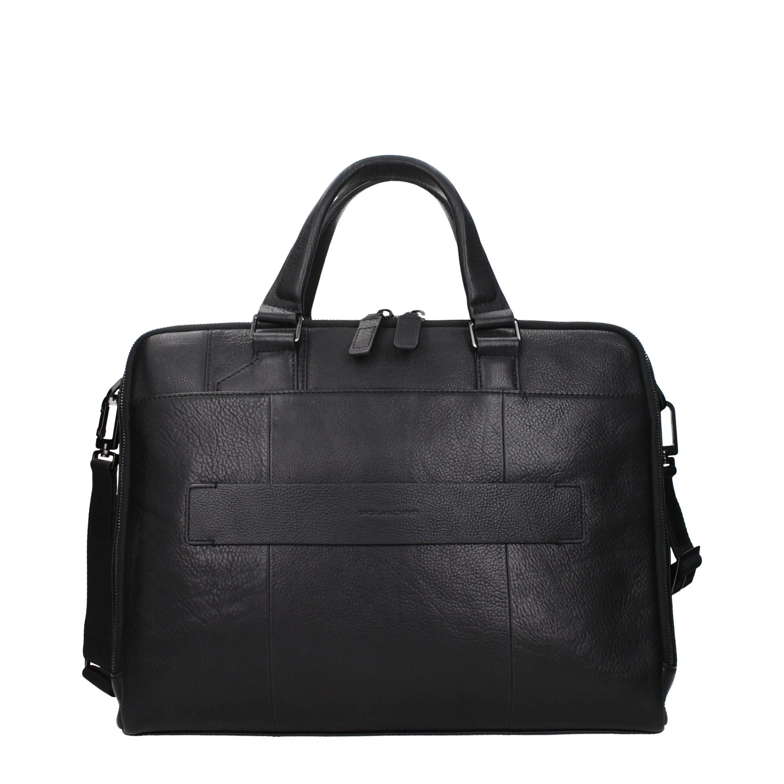 Piquadro Black Leather Business And Laptop Bag sold by Siebentaschen product image thumbnail 3