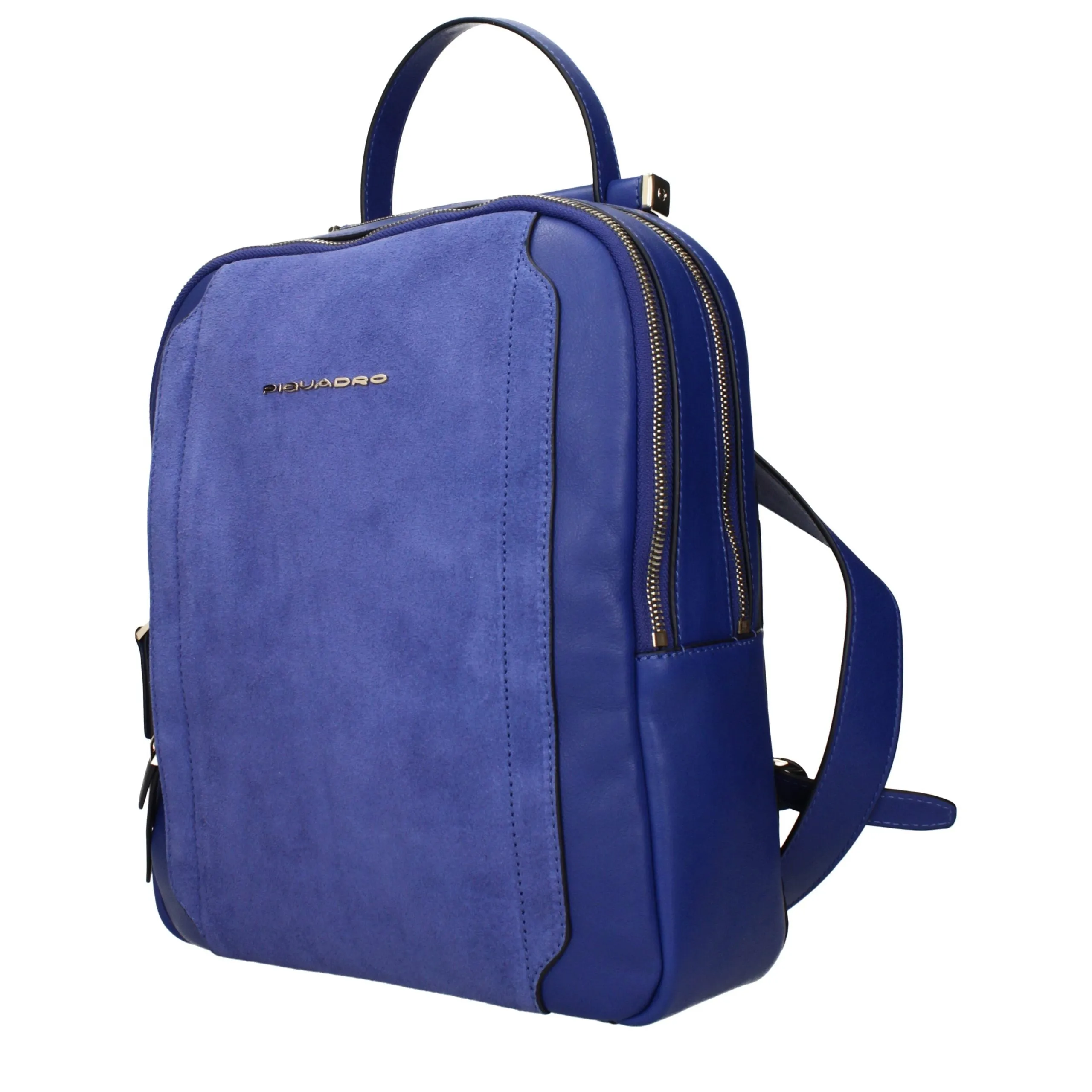 Piquadro Blue Leather Backpack sold by Siebentaschen product image thumbnail 2