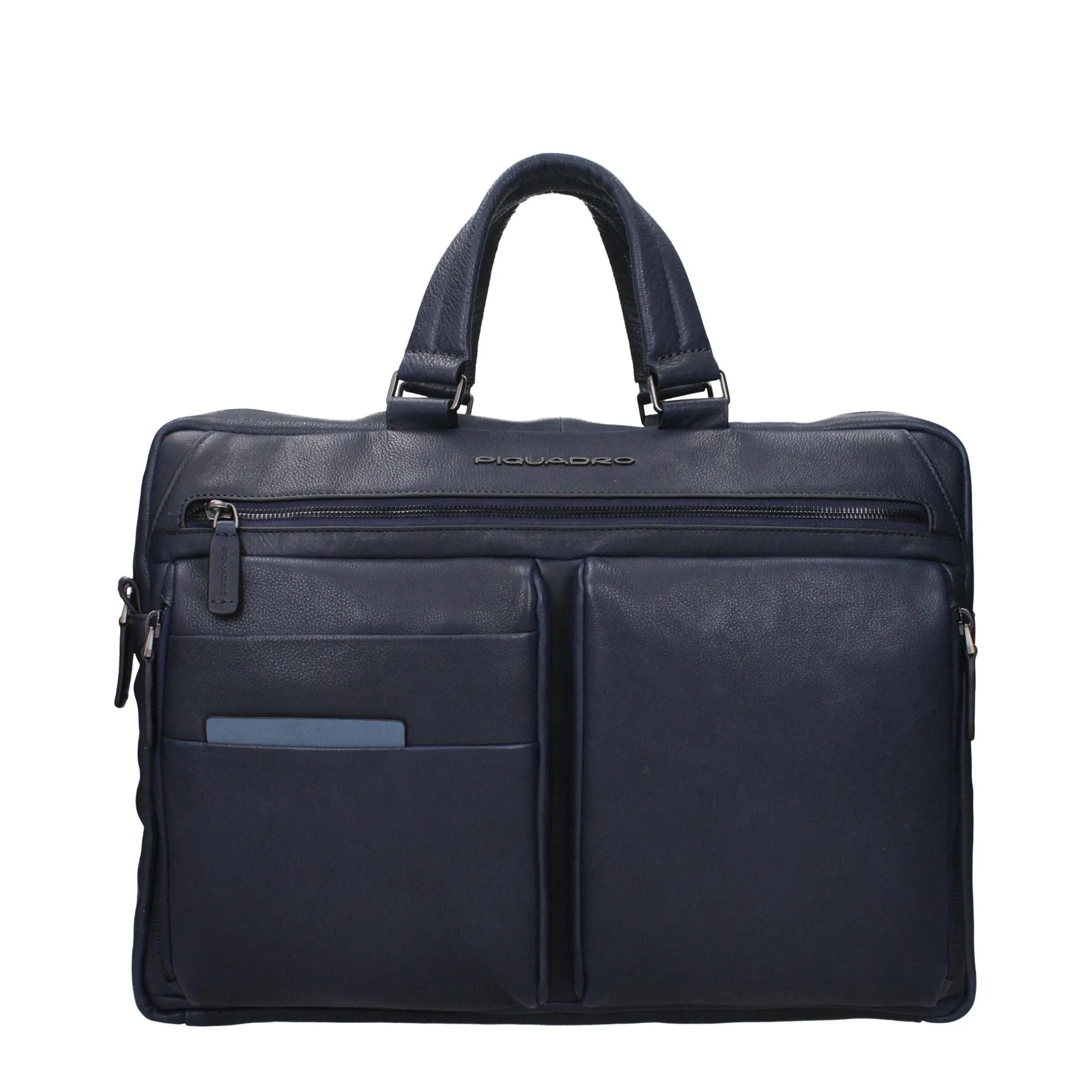 Piquadro Blue Leather Business And Laptop Bag sold by Siebentaschen product image thumbnail 3