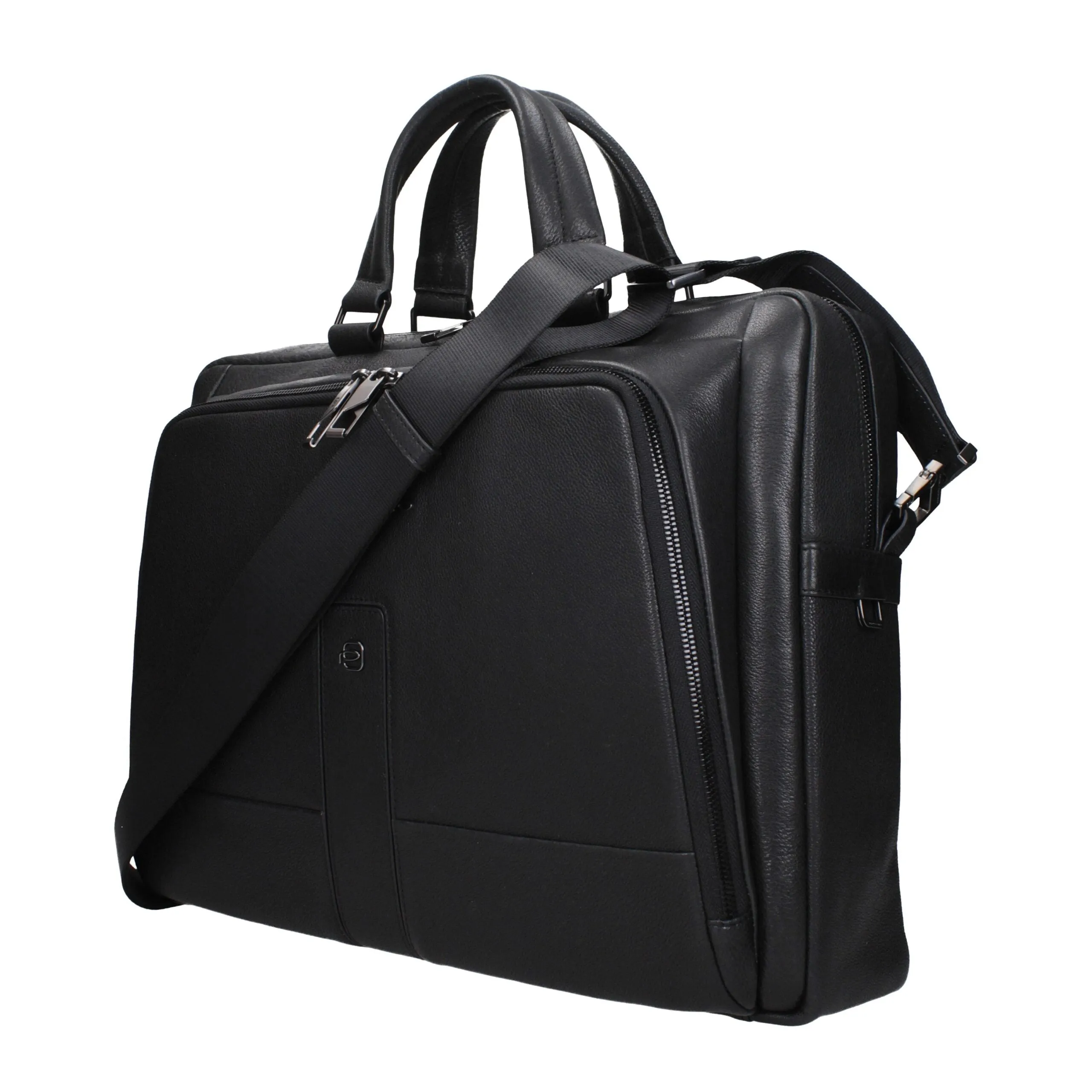 Piquadro Black Leather Business And Laptop Bag sold by Siebentaschen product image thumbnail 2