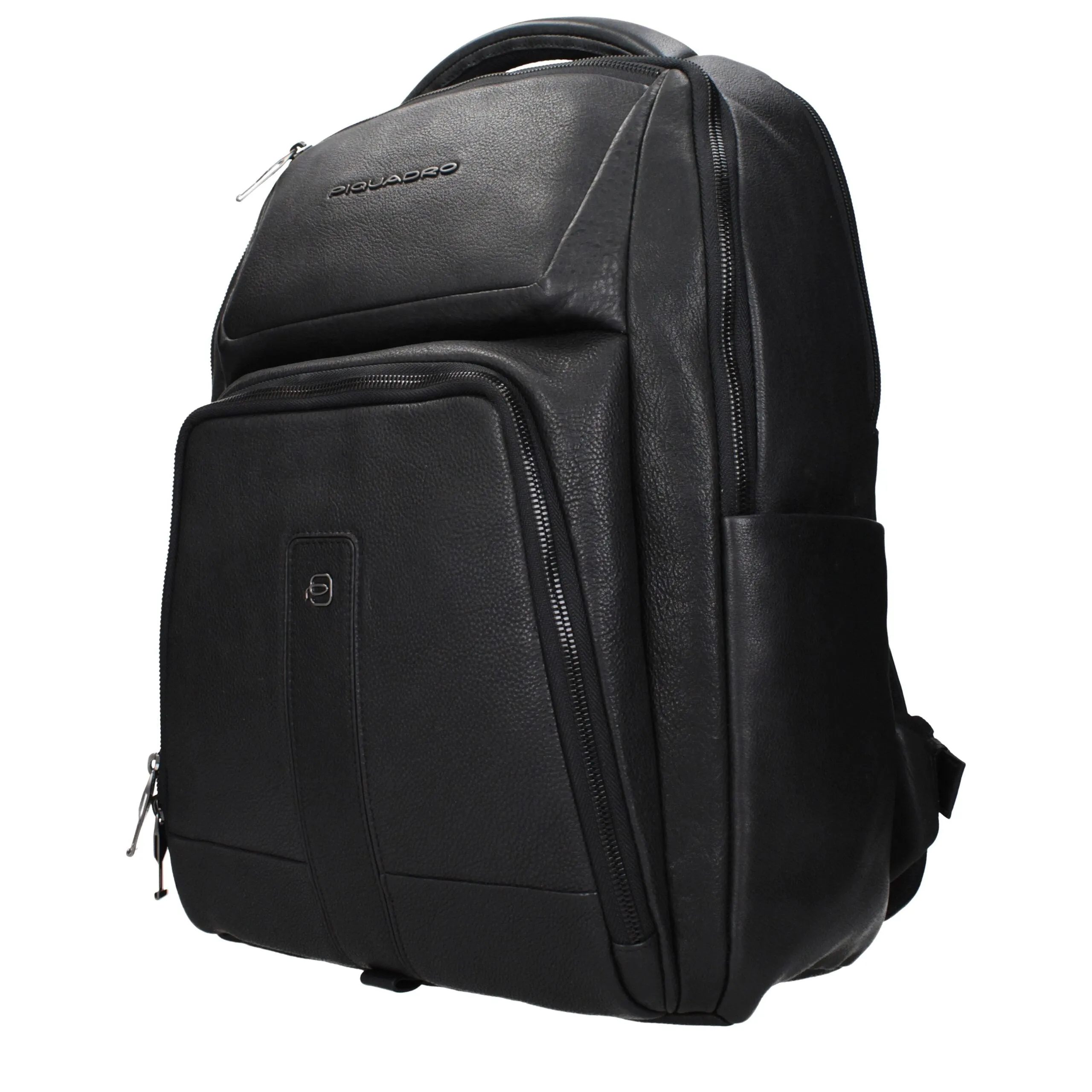 Piquadro Black Leather Backpack sold by Siebentaschen product image thumbnail 2